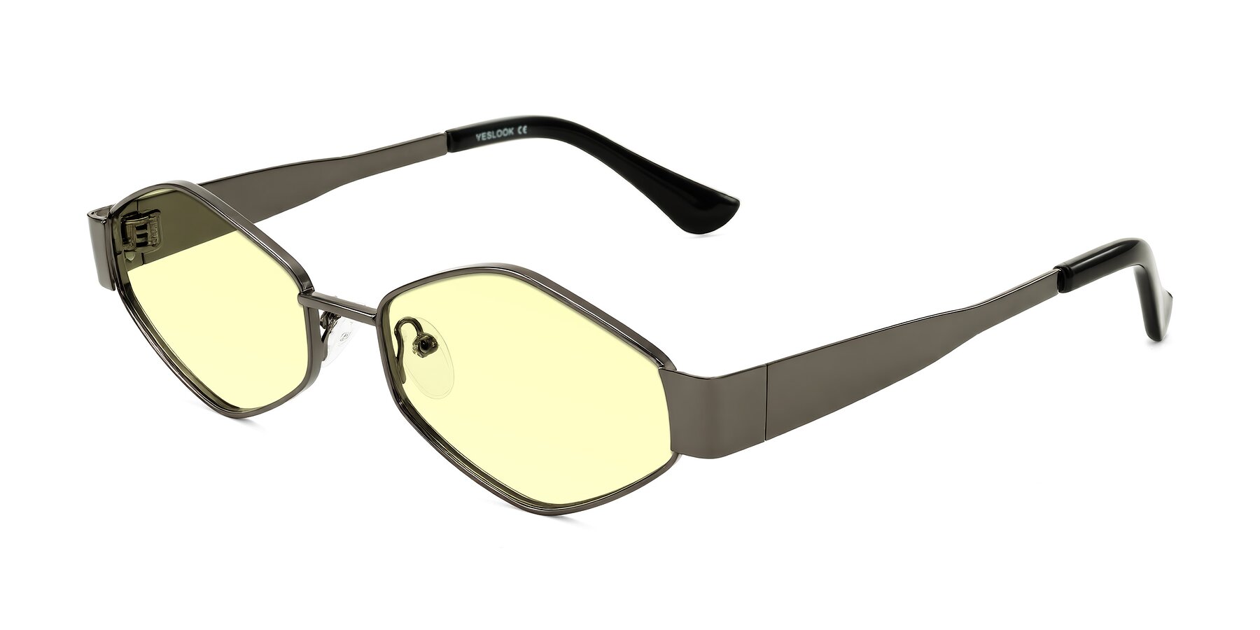 Angle of Midney in Gunmetal with Light Yellow Tinted Lenses