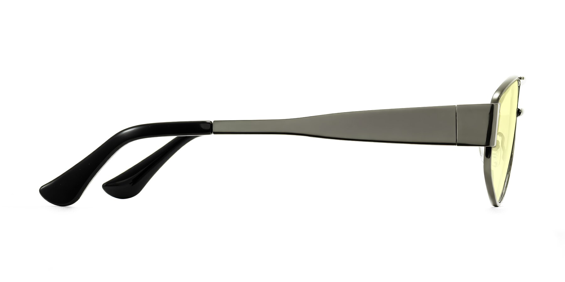 Side of Midney in Gunmetal with Light Yellow Tinted Lenses
