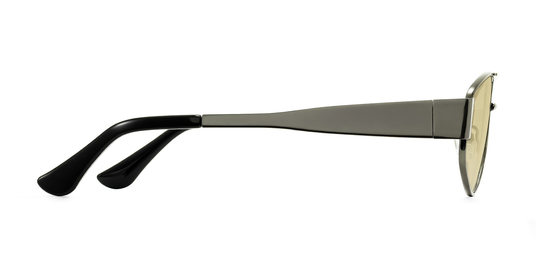 Side of Midney in Gunmetal with Light Champagne Tinted Lenses