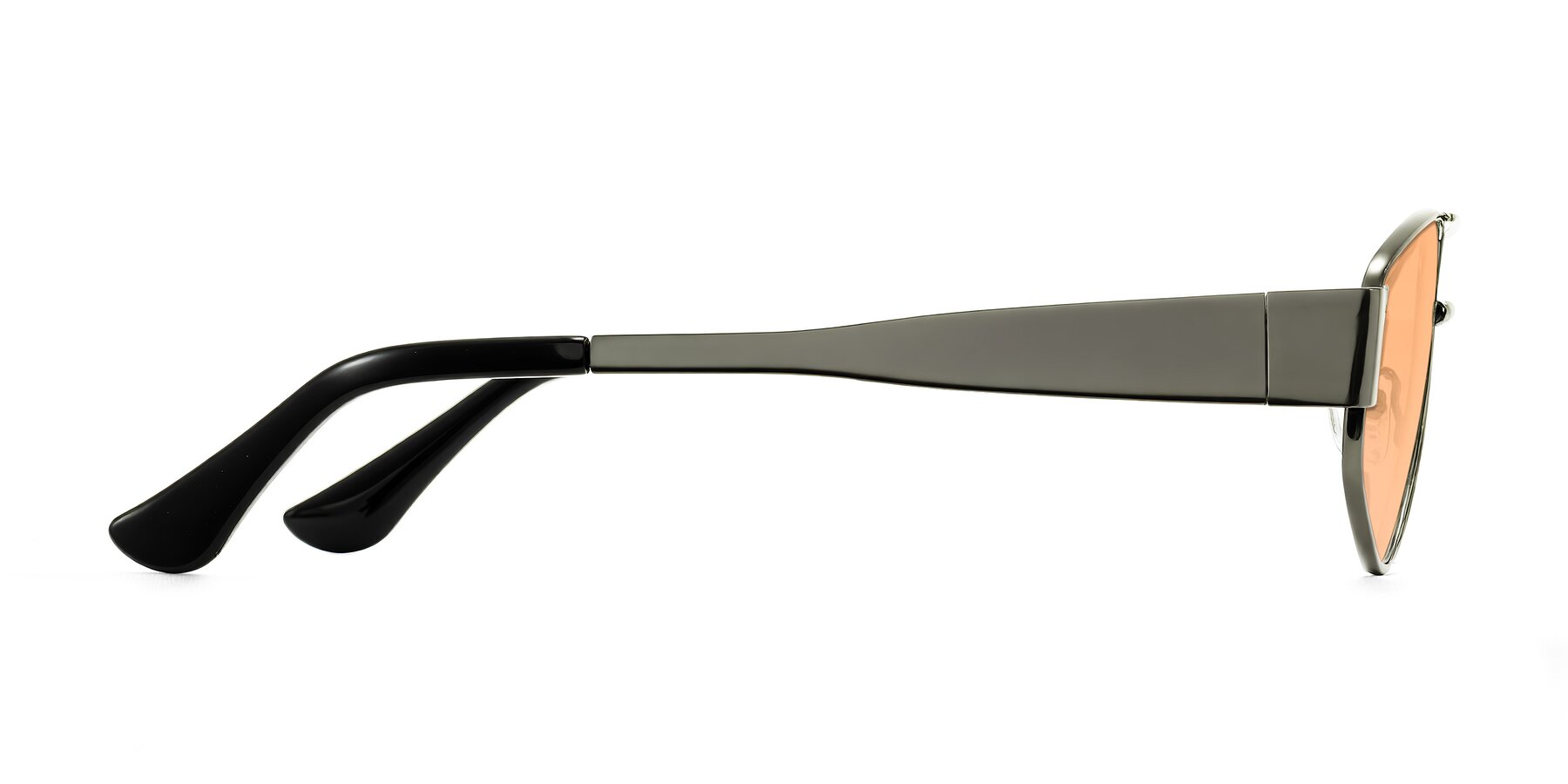 Side of Midney in Gunmetal with Light Orange Tinted Lenses