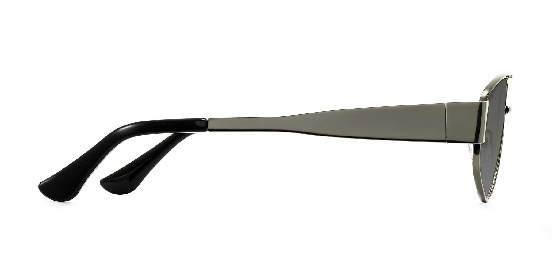 Side of Midney in Gunmetal with Medium Gray Tinted Lenses