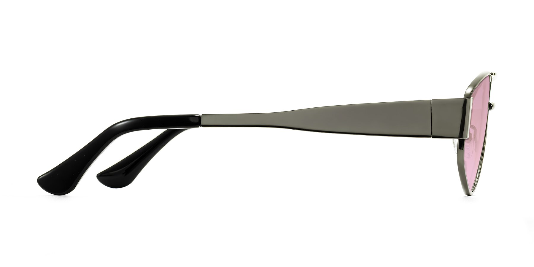Side of Midney in Gunmetal with Light Wine Tinted Lenses