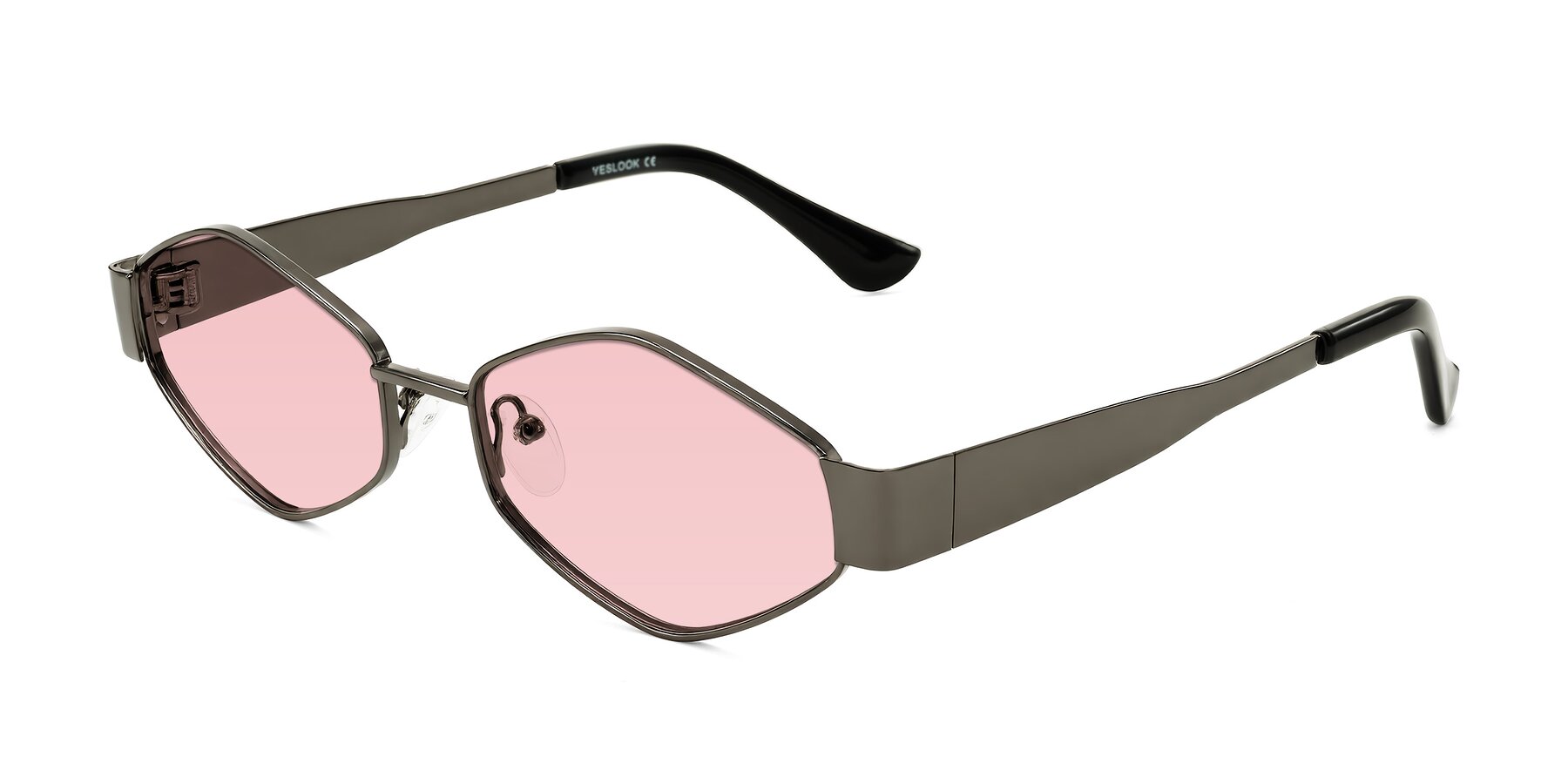 Angle of Midney in Gunmetal with Light Garnet Tinted Lenses