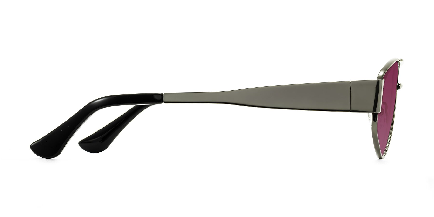 Side of Midney in Gunmetal with Wine Tinted Lenses