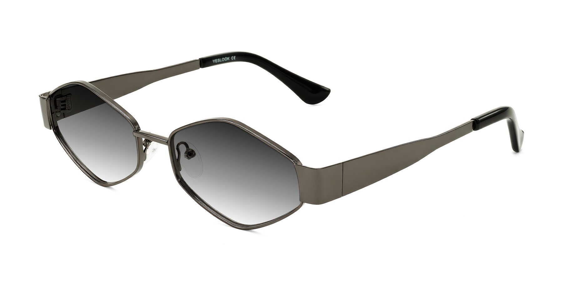 Angle of Midney in Gunmetal with Gray Gradient Lenses