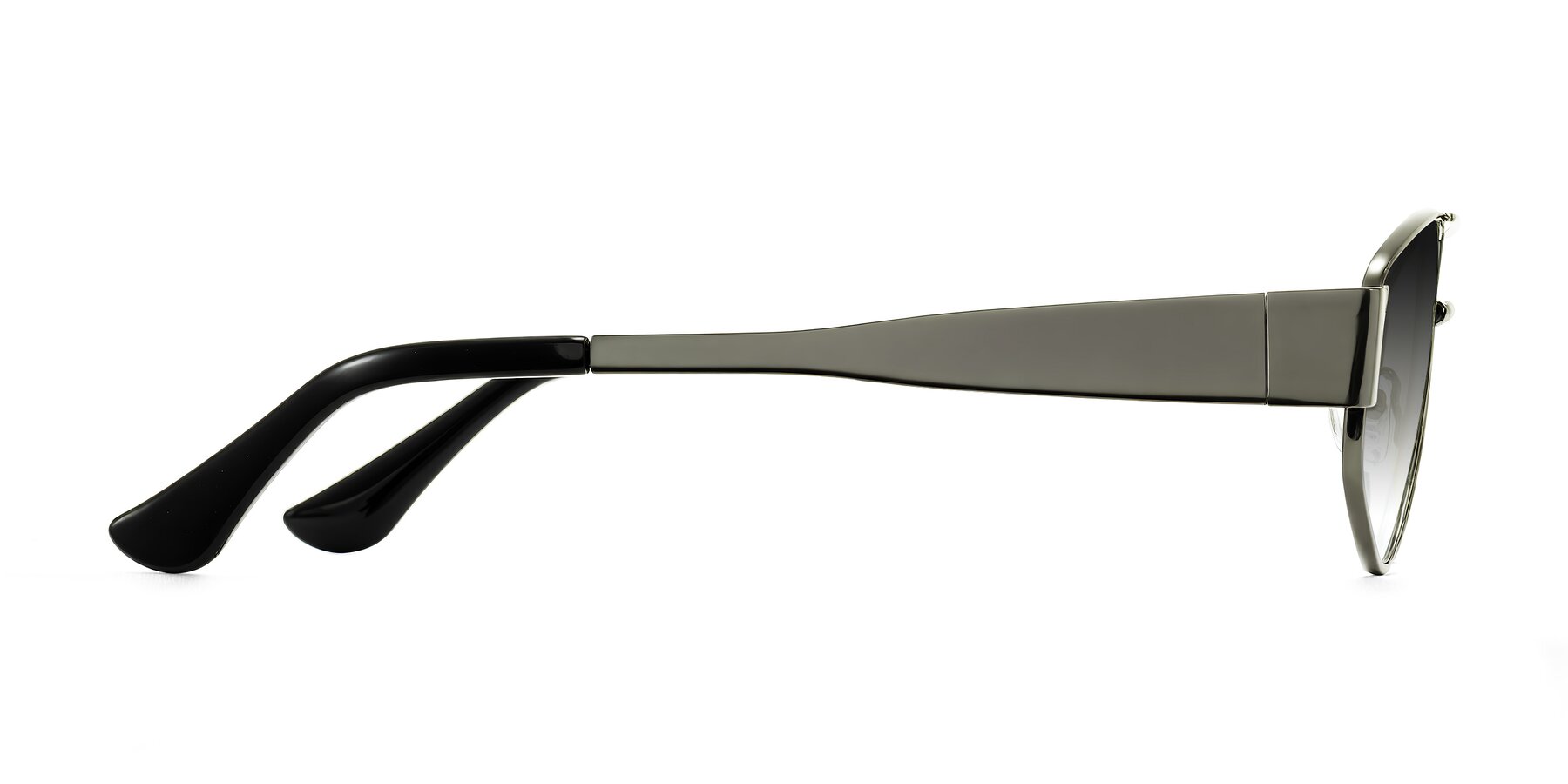 Side of Midney in Gunmetal with Gray Gradient Lenses