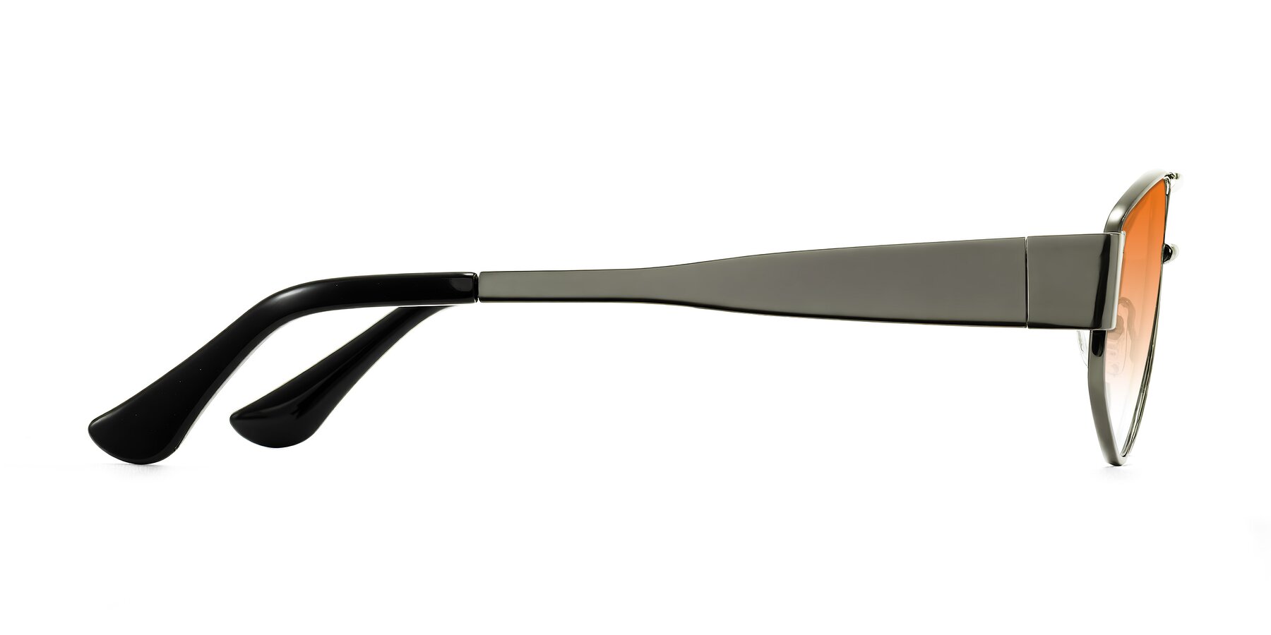 Side of Midney in Gunmetal with Orange Gradient Lenses