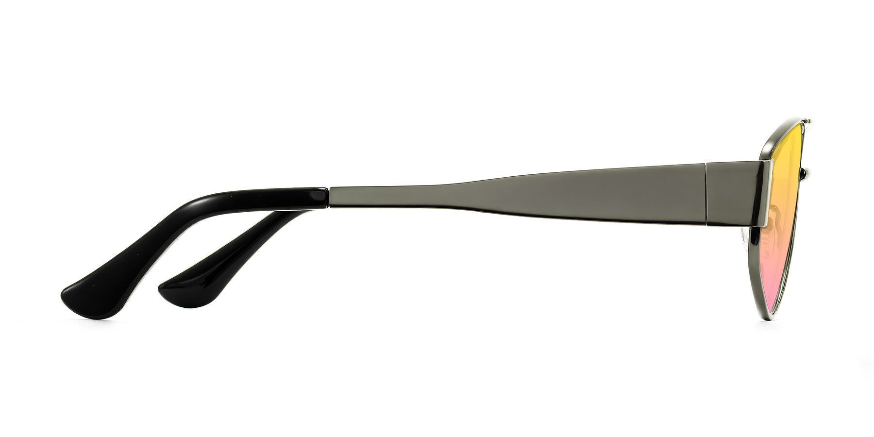 Side of Midney in Gunmetal with Yellow / Pink Gradient Lenses