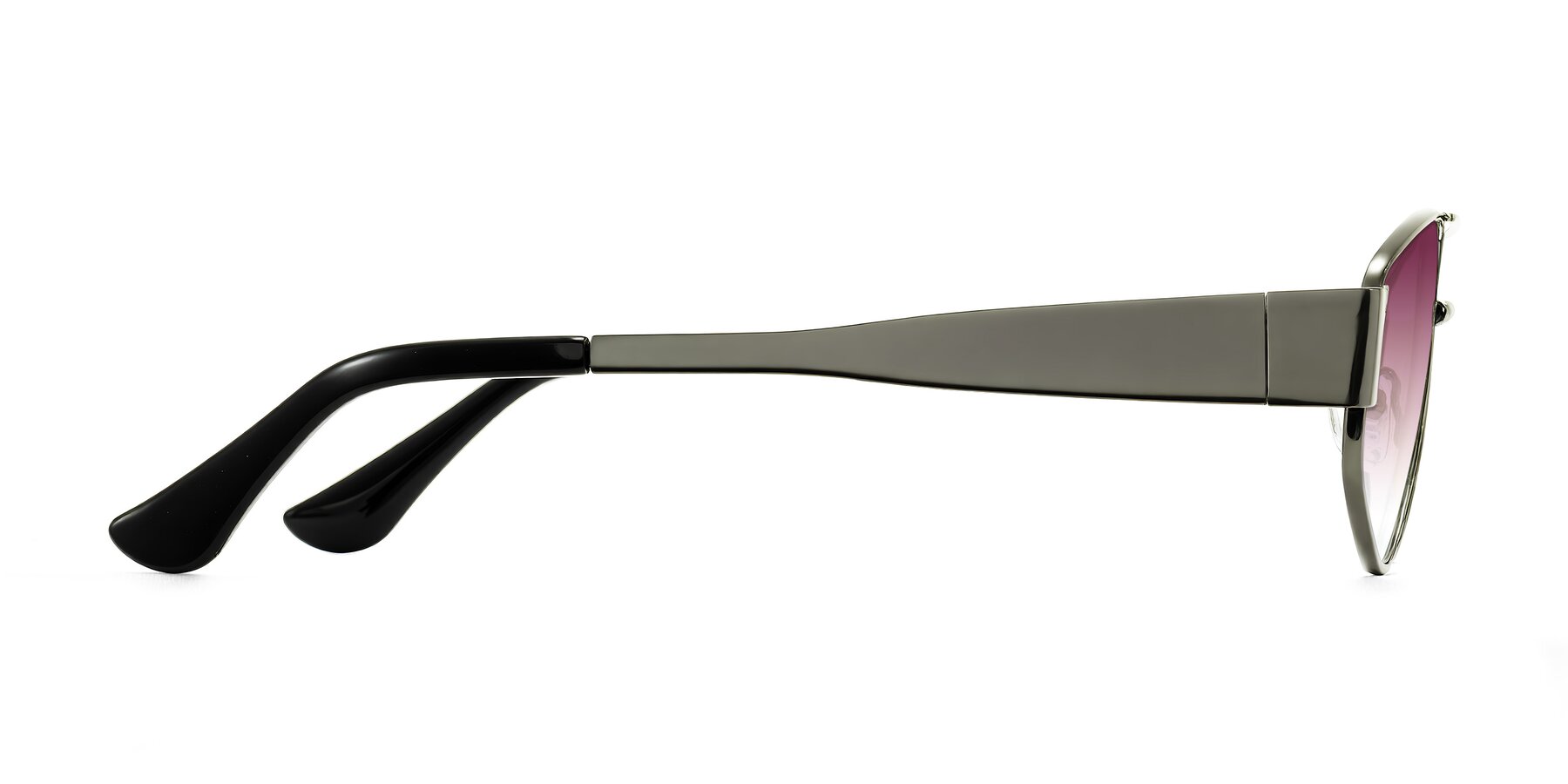 Side of Midney in Gunmetal with Wine Gradient Lenses