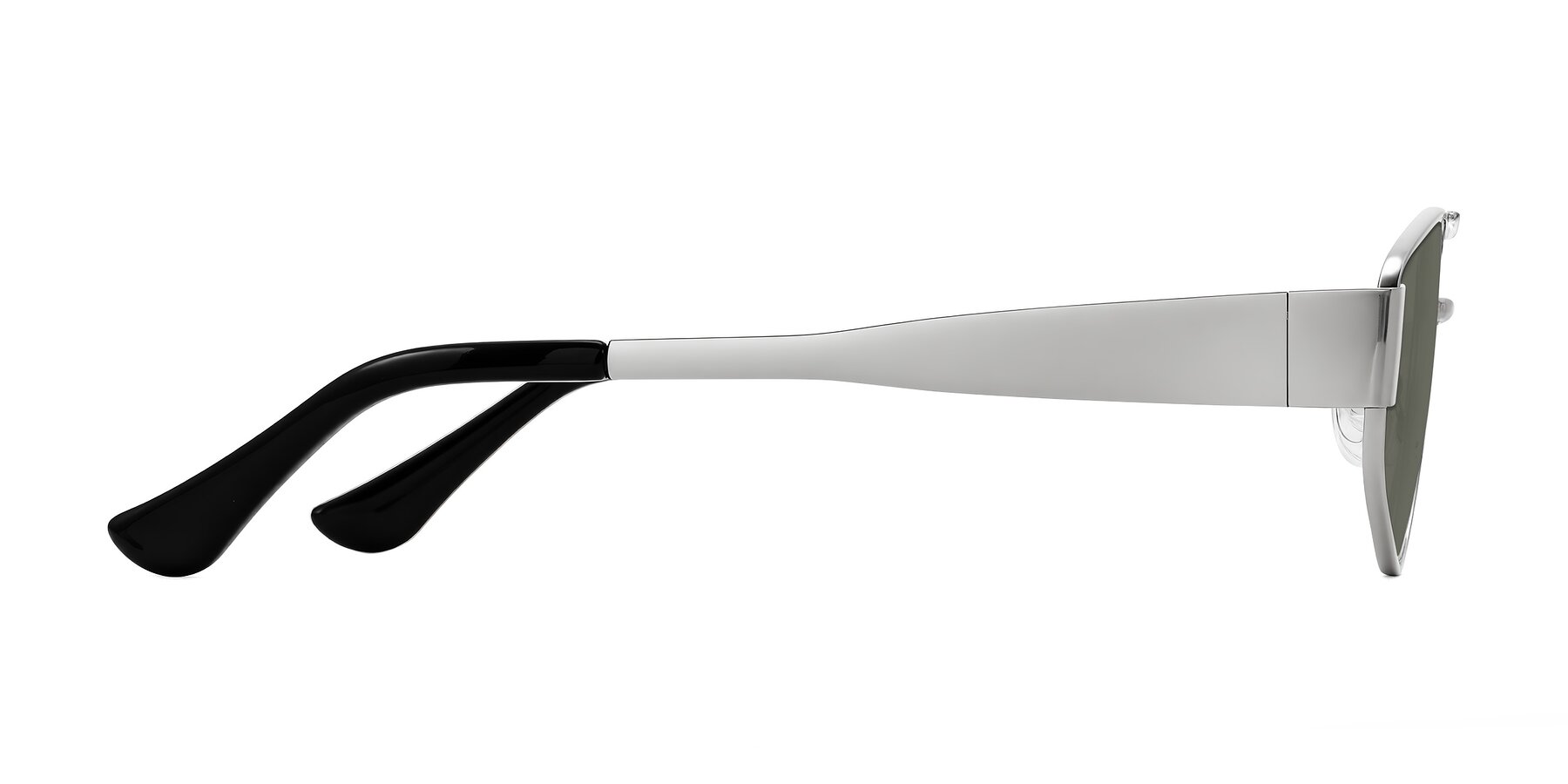 Side of Midney in Silver with Gray Polarized Lenses