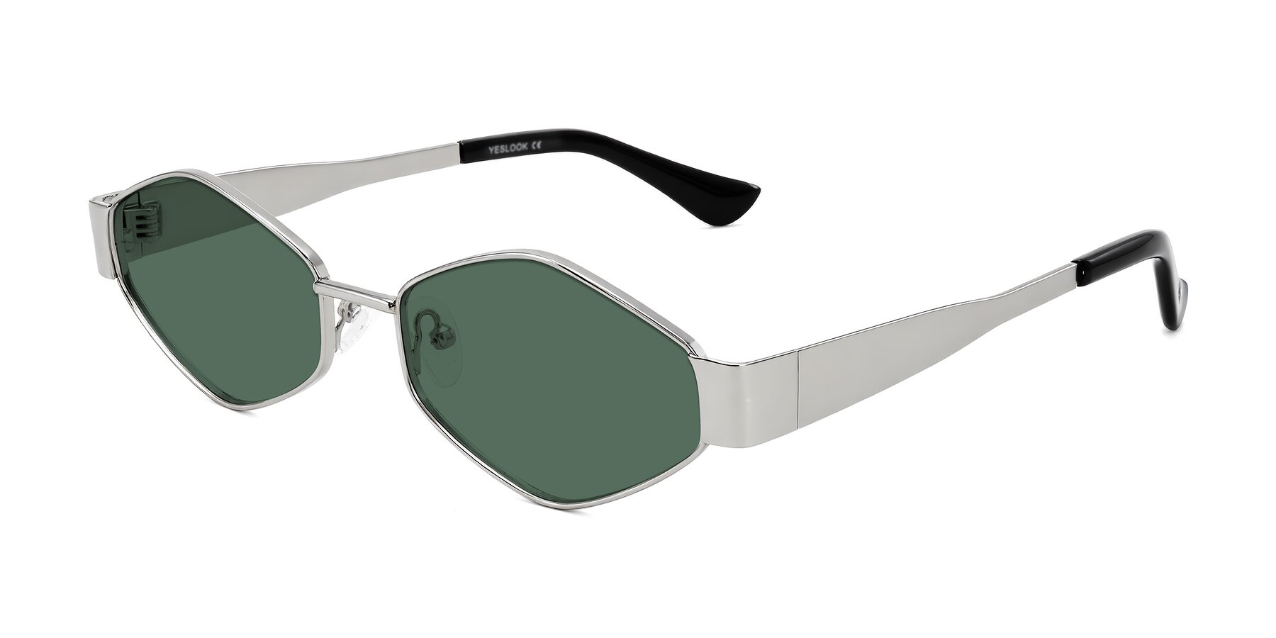 Angle of Midney in Silver with Green Polarized Lenses