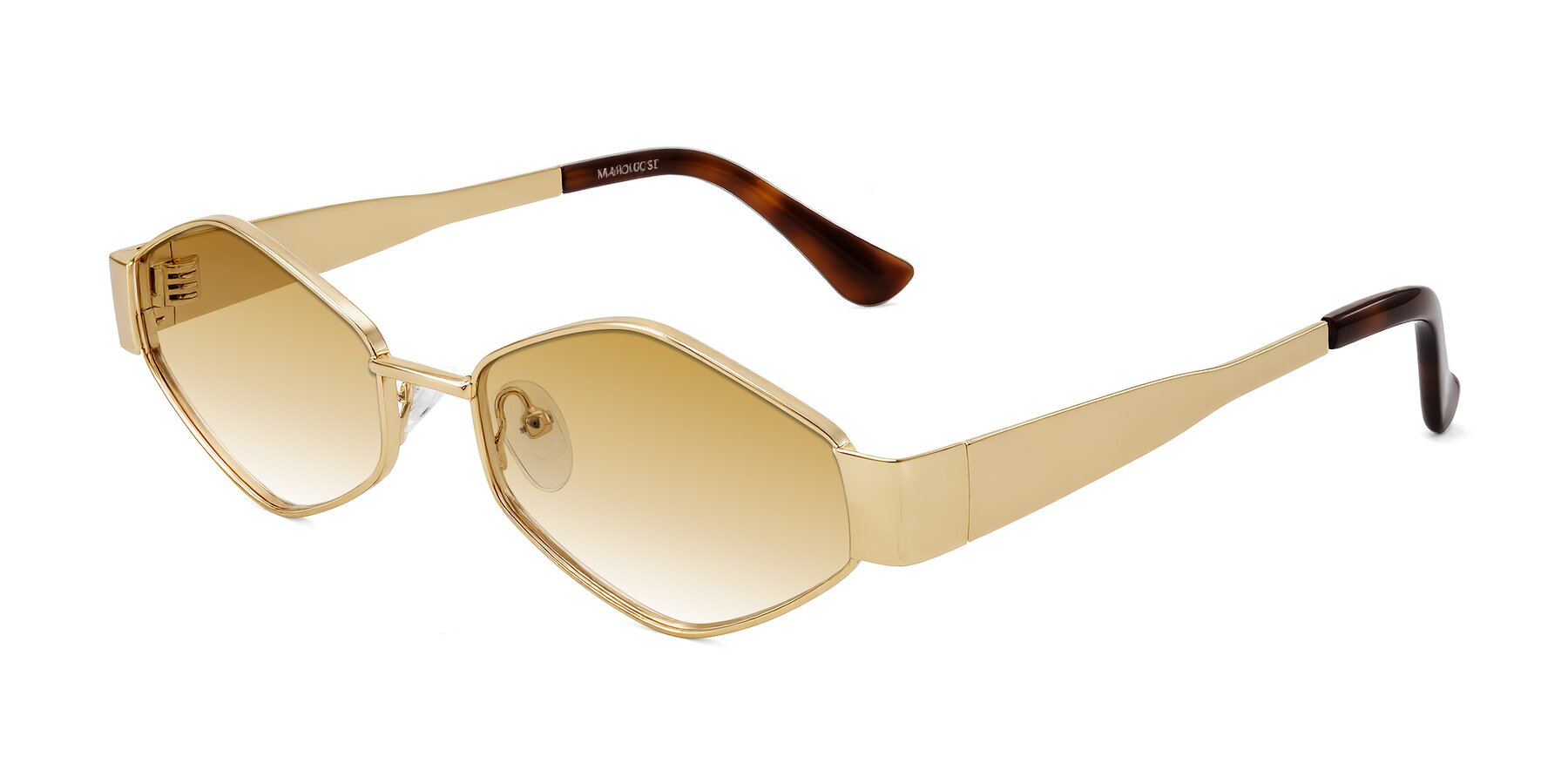 Angle of Midney in Gold with Champagne Gradient Lenses