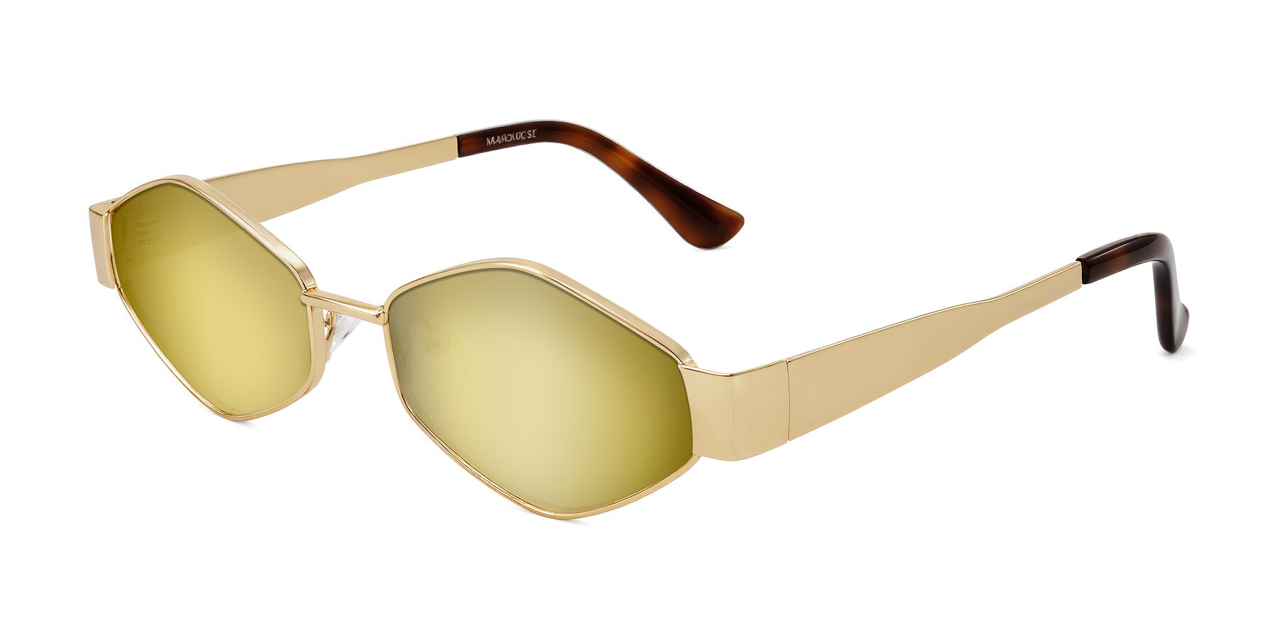 Angle of Midney in Gold with Gold Mirrored Lenses