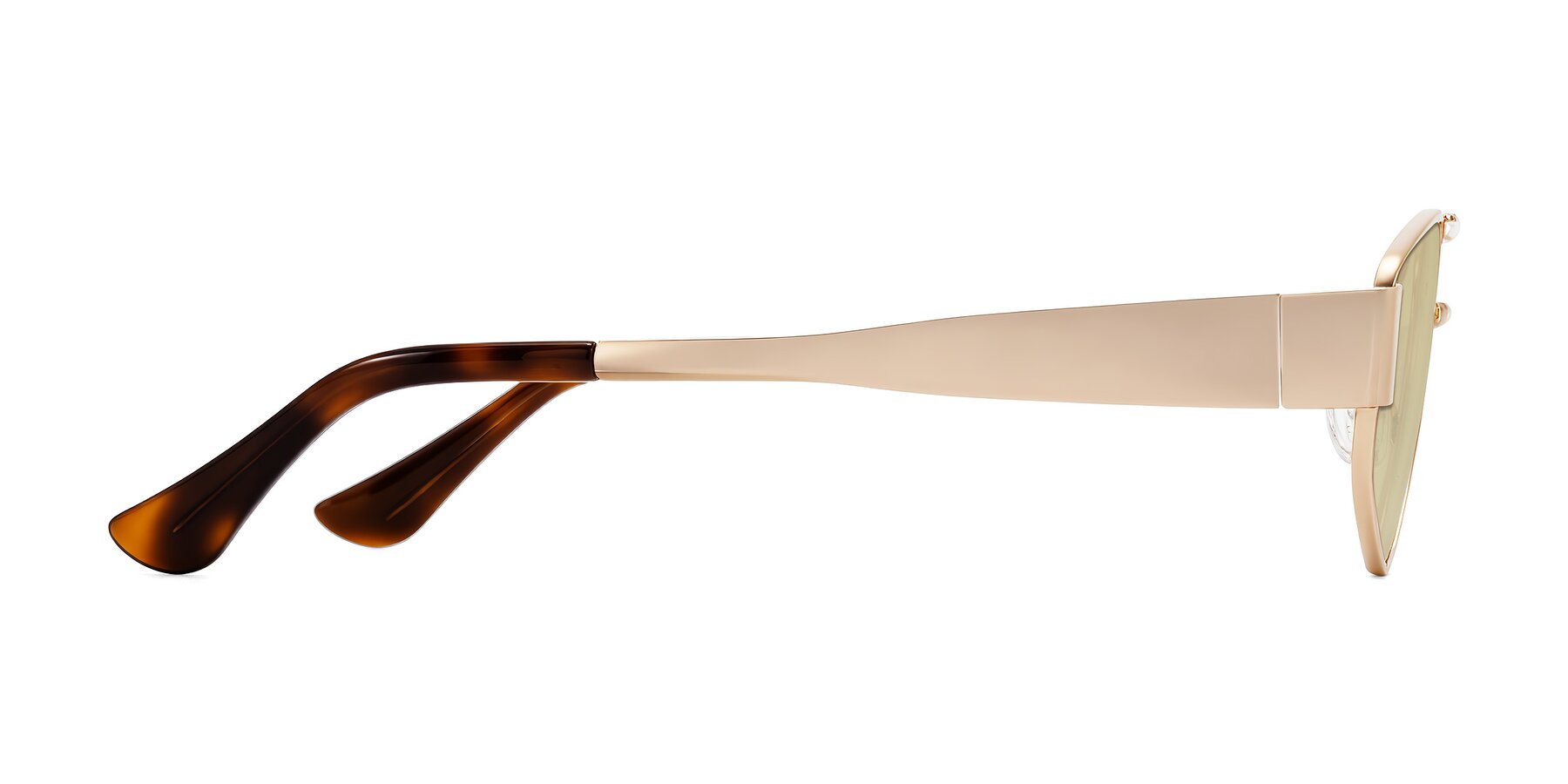 Side of Midney in Rose Gold with Light Champagne Tinted Lenses