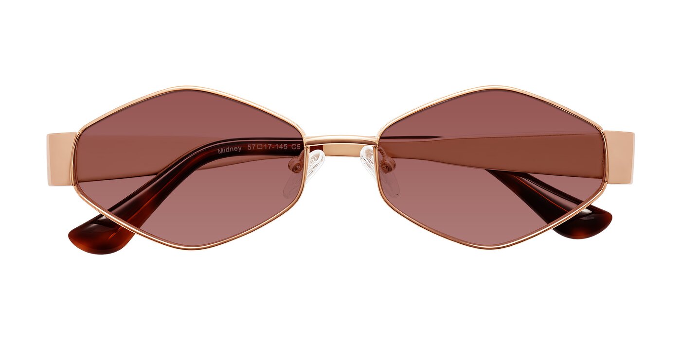 Midney - Rose Gold Tinted Sunglasses