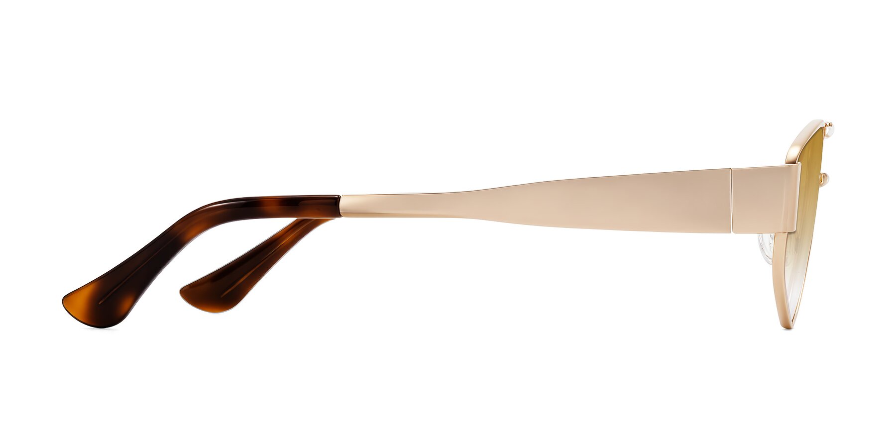 Side of Midney in Rose Gold with Champagne Gradient Lenses