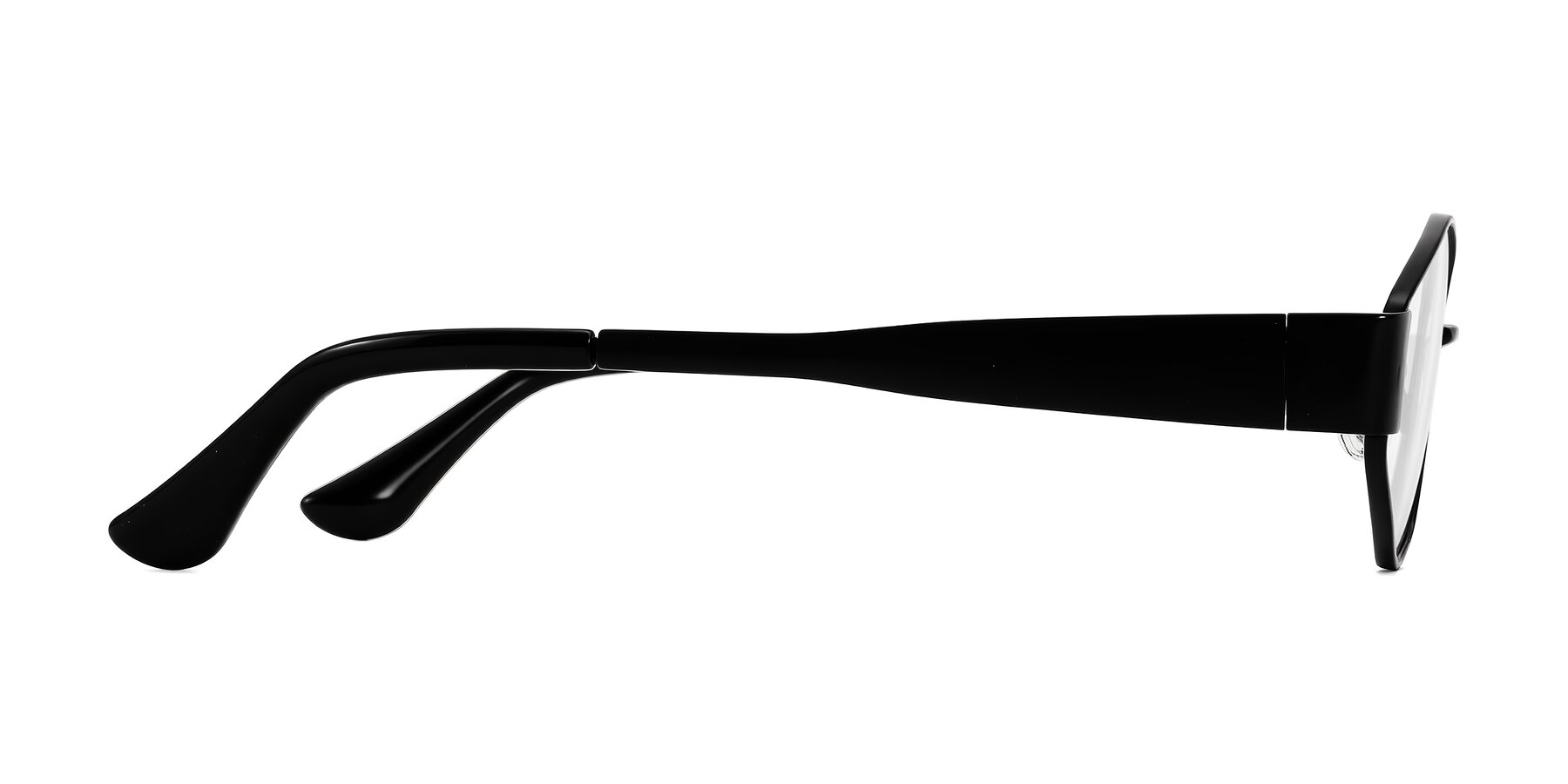 Side of Kadrid in Black with Clear Eyeglass Lenses
