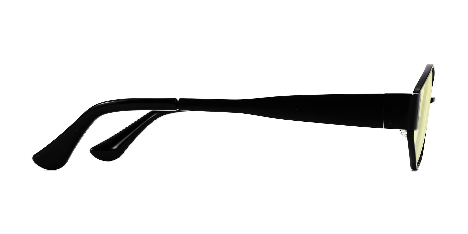 Side of Kadrid in Black with Light Yellow Tinted Lenses