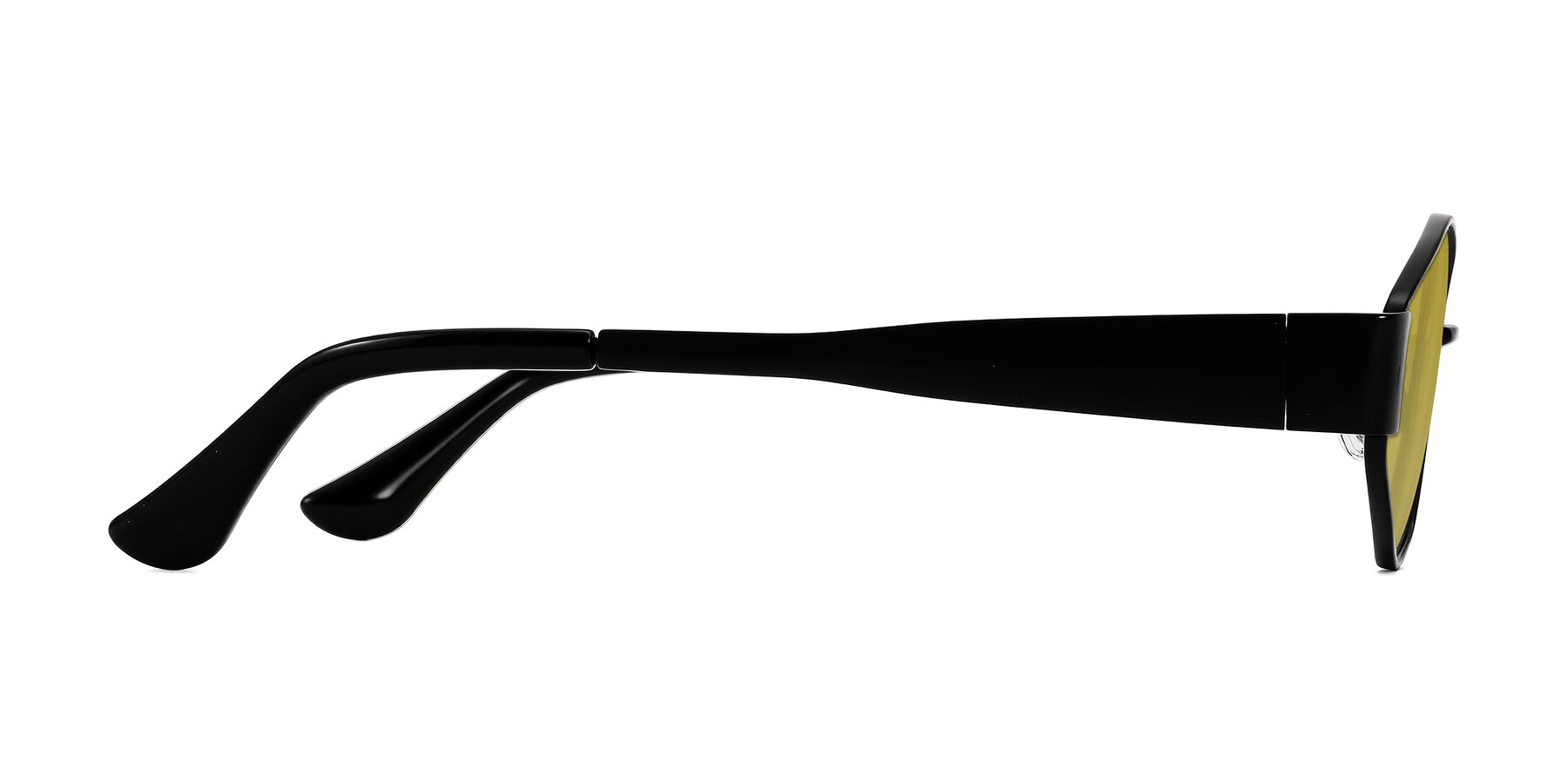 Side of Kadrid in Black with Champagne Tinted Lenses