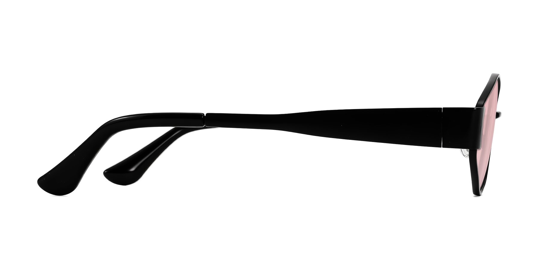 Side of Kadrid in Black with Light Garnet Tinted Lenses