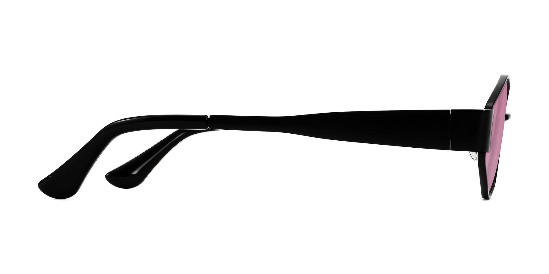 Side of Kadrid in Black with Medium Wine Tinted Lenses