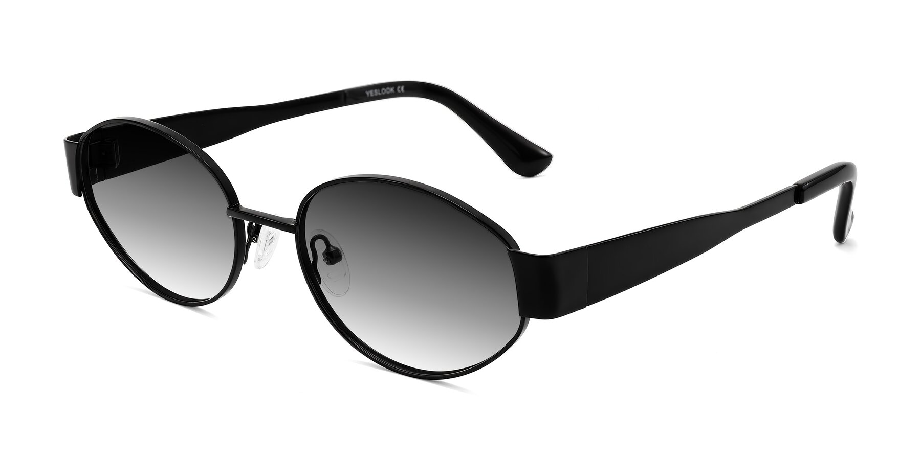 Angle of Kadrid in Black with Gray Gradient Lenses