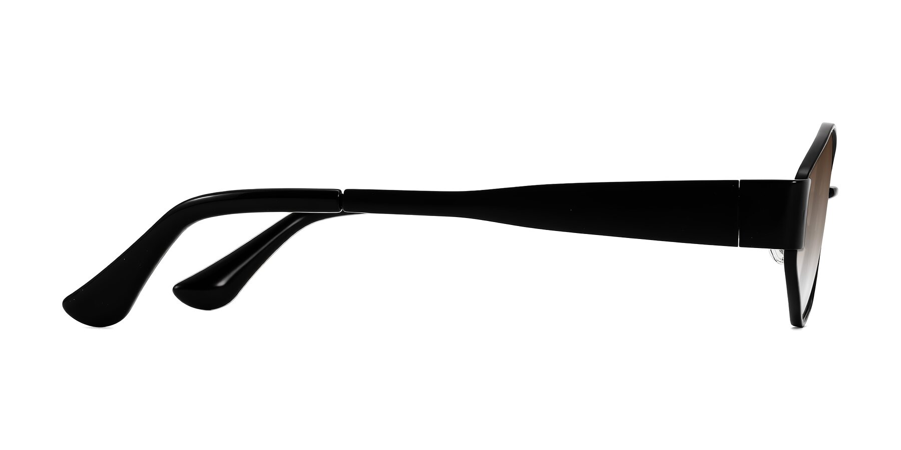 Side of Kadrid in Black with Brown Gradient Lenses