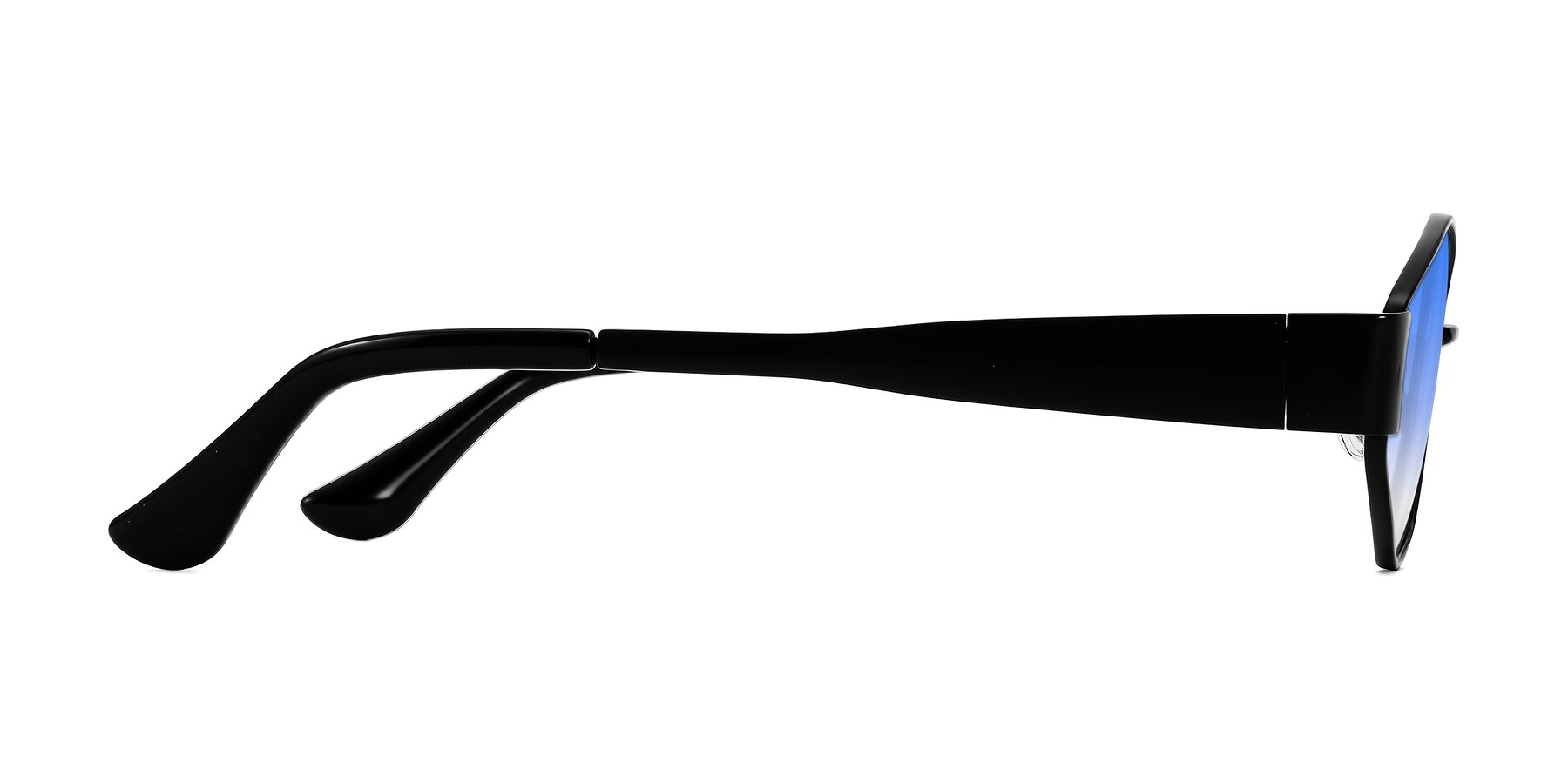 Side of Kadrid in Black with Blue Gradient Lenses