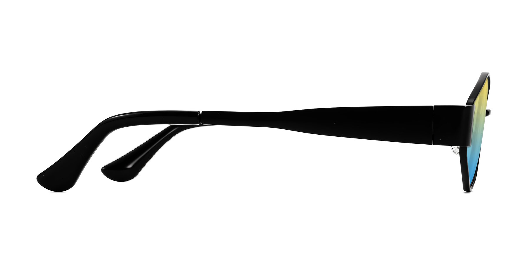 Side of Kadrid in Black with Yellow / Blue Gradient Lenses