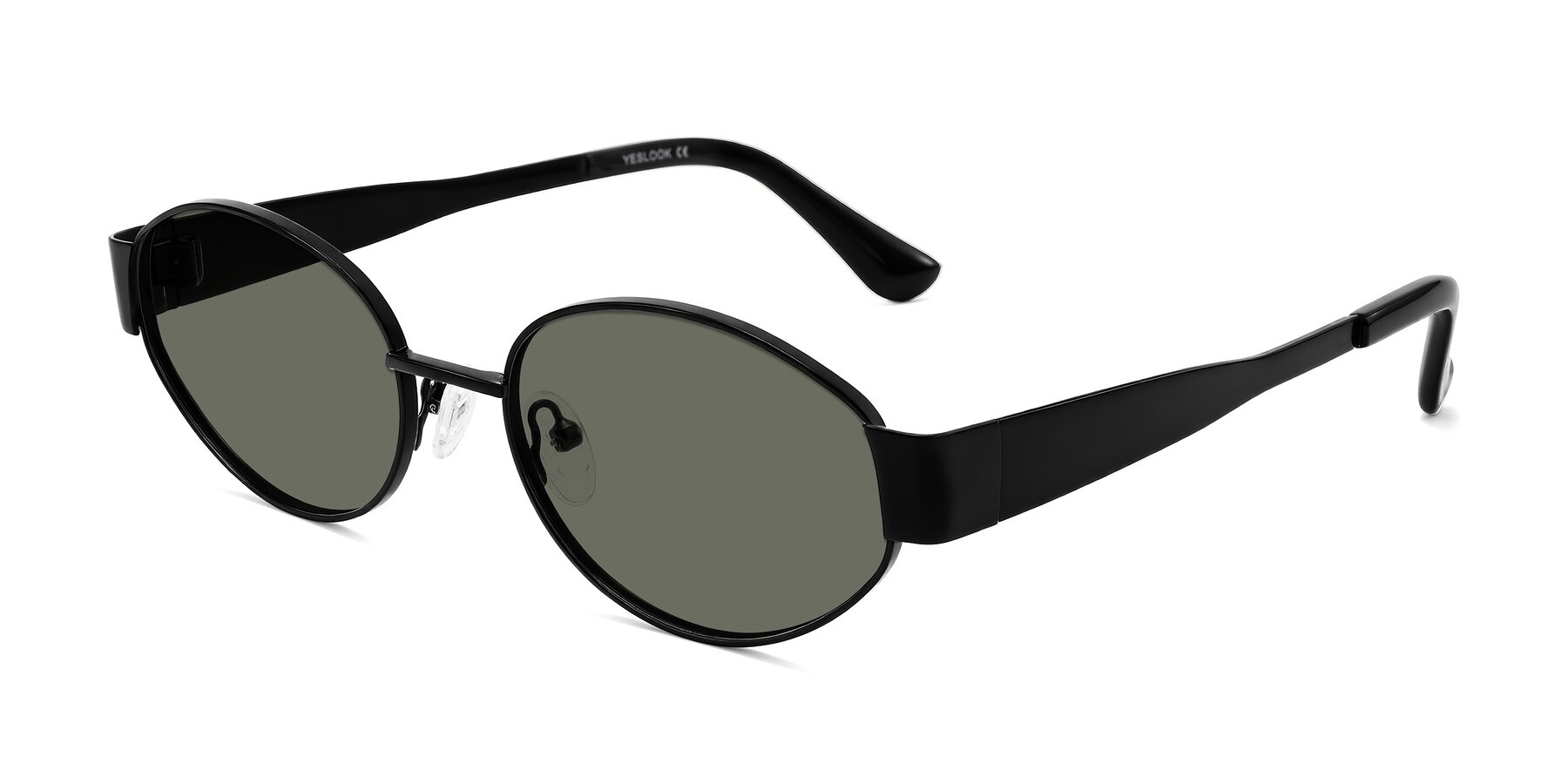 Angle of Kadrid in Black with Gray Polarized Lenses