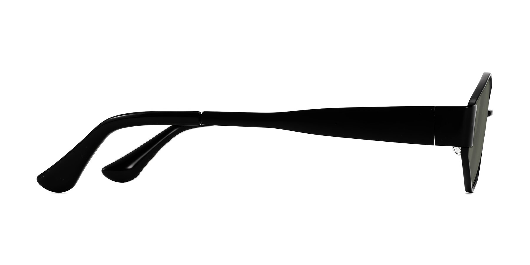 Side of Kadrid in Black with Gray Polarized Lenses