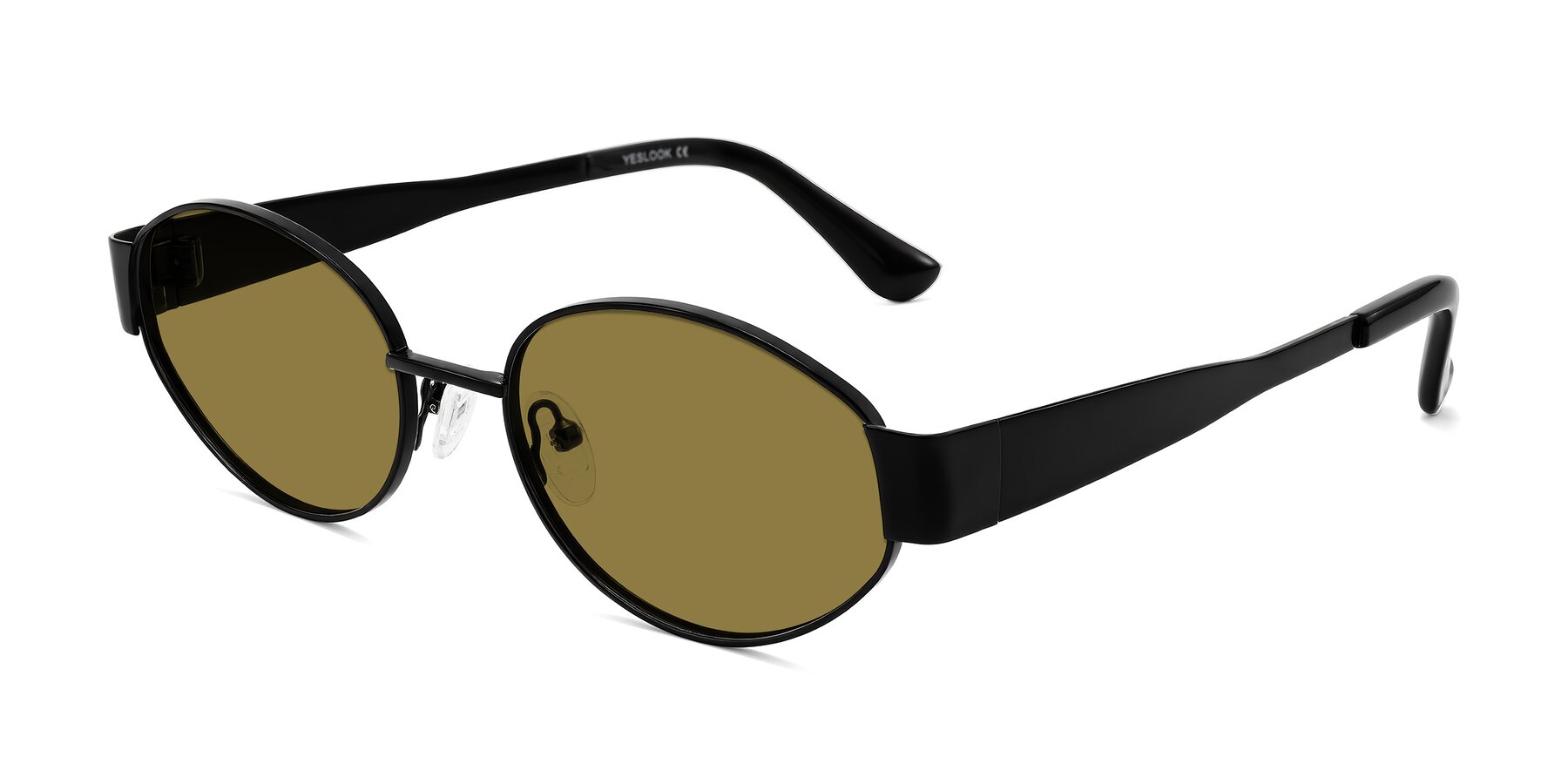 Angle of Kadrid in Black with Brown Polarized Lenses