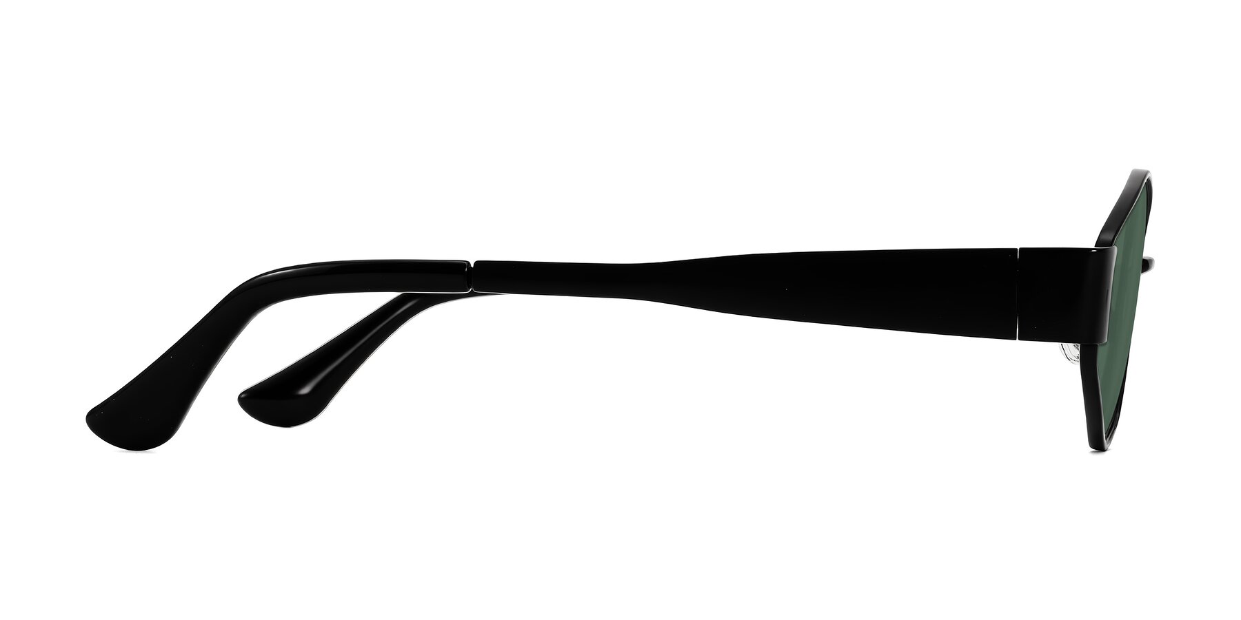 Side of Kadrid in Black with Green Polarized Lenses
