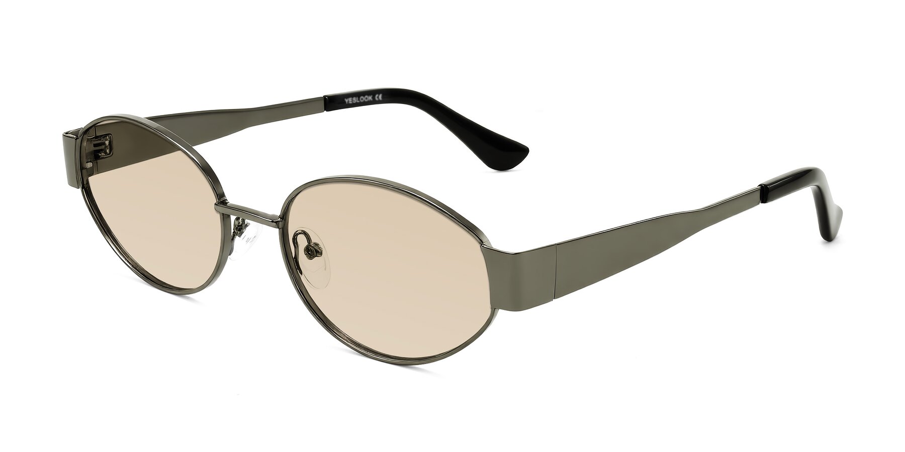 Angle of Kadrid in Gunmetal with Light Brown Tinted Lenses
