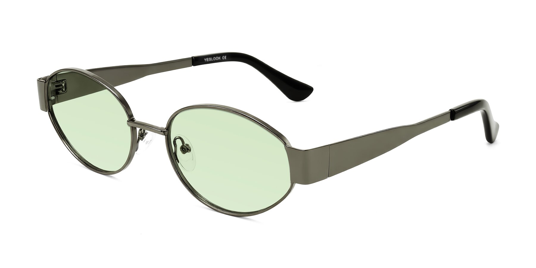 Angle of Kadrid in Gunmetal with Light Green Tinted Lenses