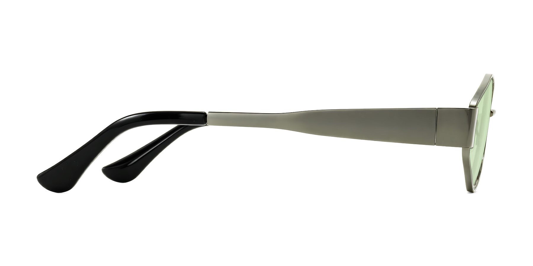 Side of Kadrid in Gunmetal with Light Green Tinted Lenses