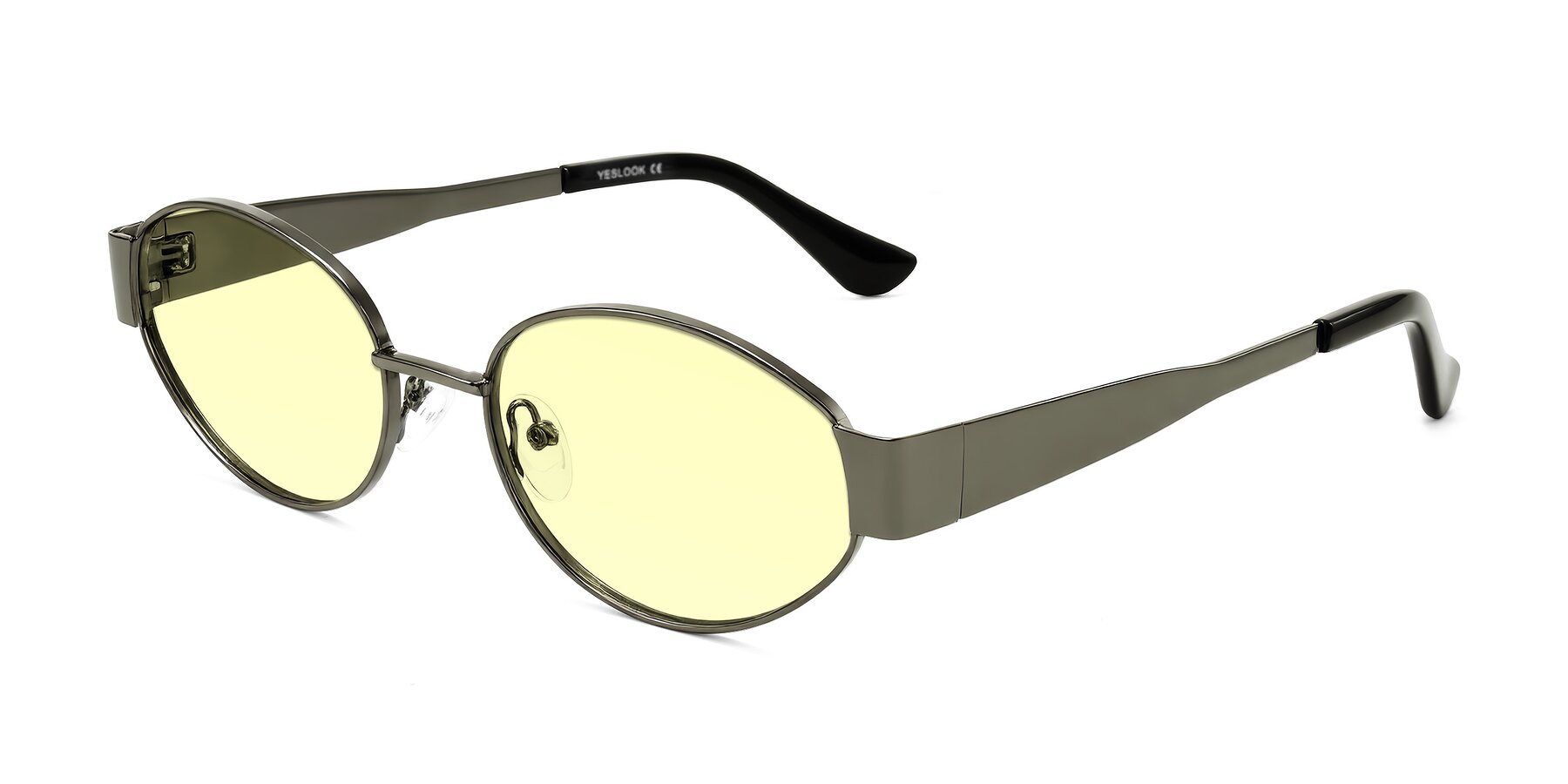 Angle of Kadrid in Gunmetal with Light Yellow Tinted Lenses