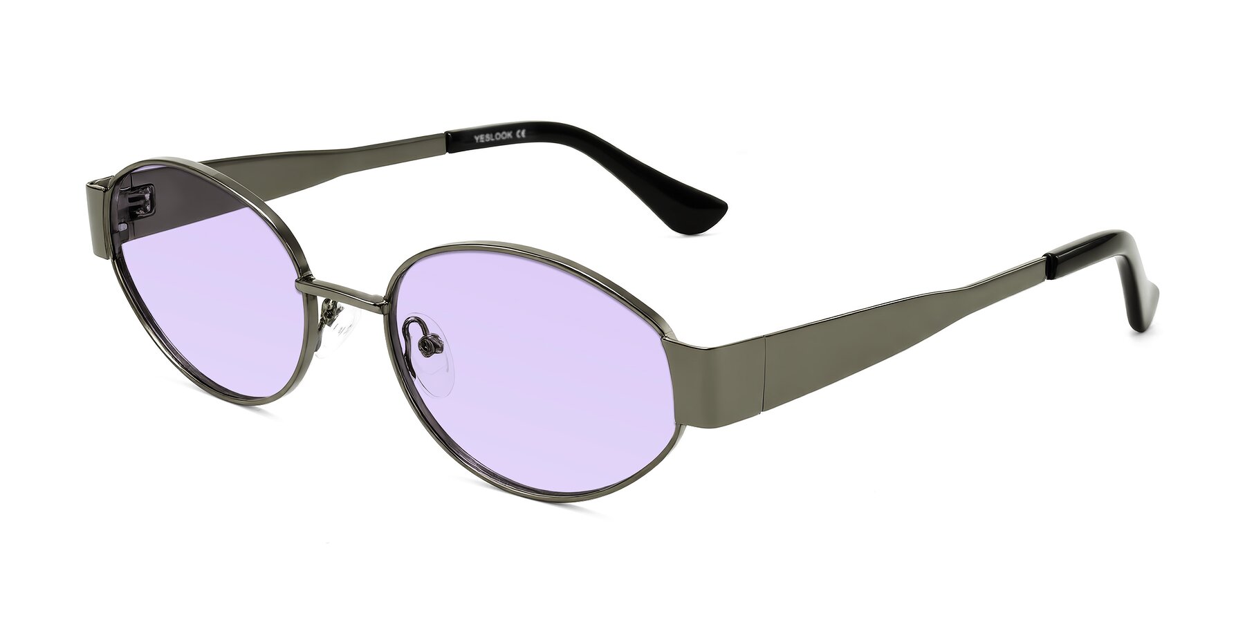 Angle of Kadrid in Gunmetal with Light Purple Tinted Lenses