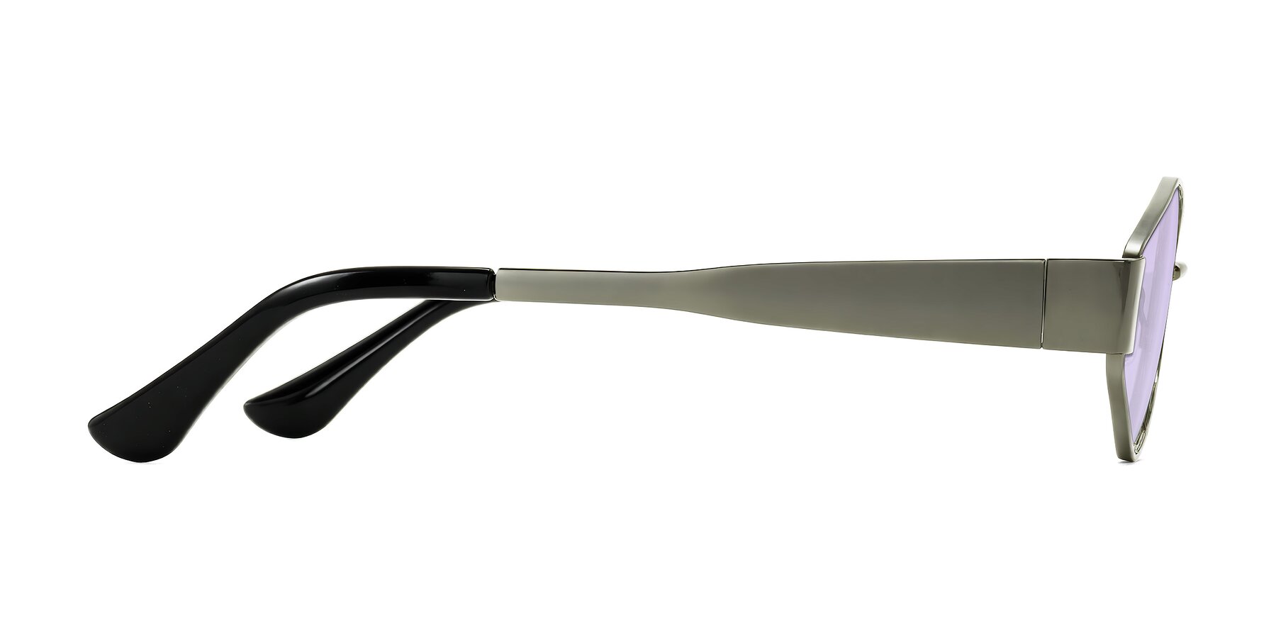 Side of Kadrid in Gunmetal with Light Purple Tinted Lenses
