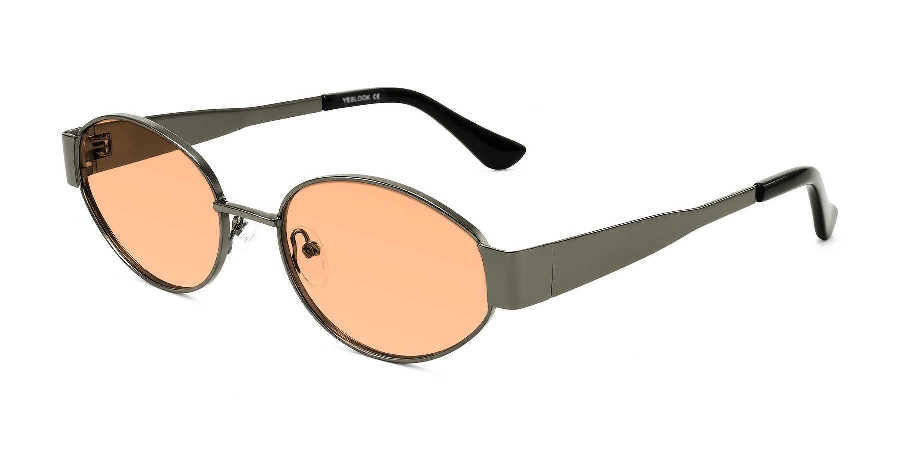 Angle of Kadrid in Gunmetal with Light Orange Tinted Lenses