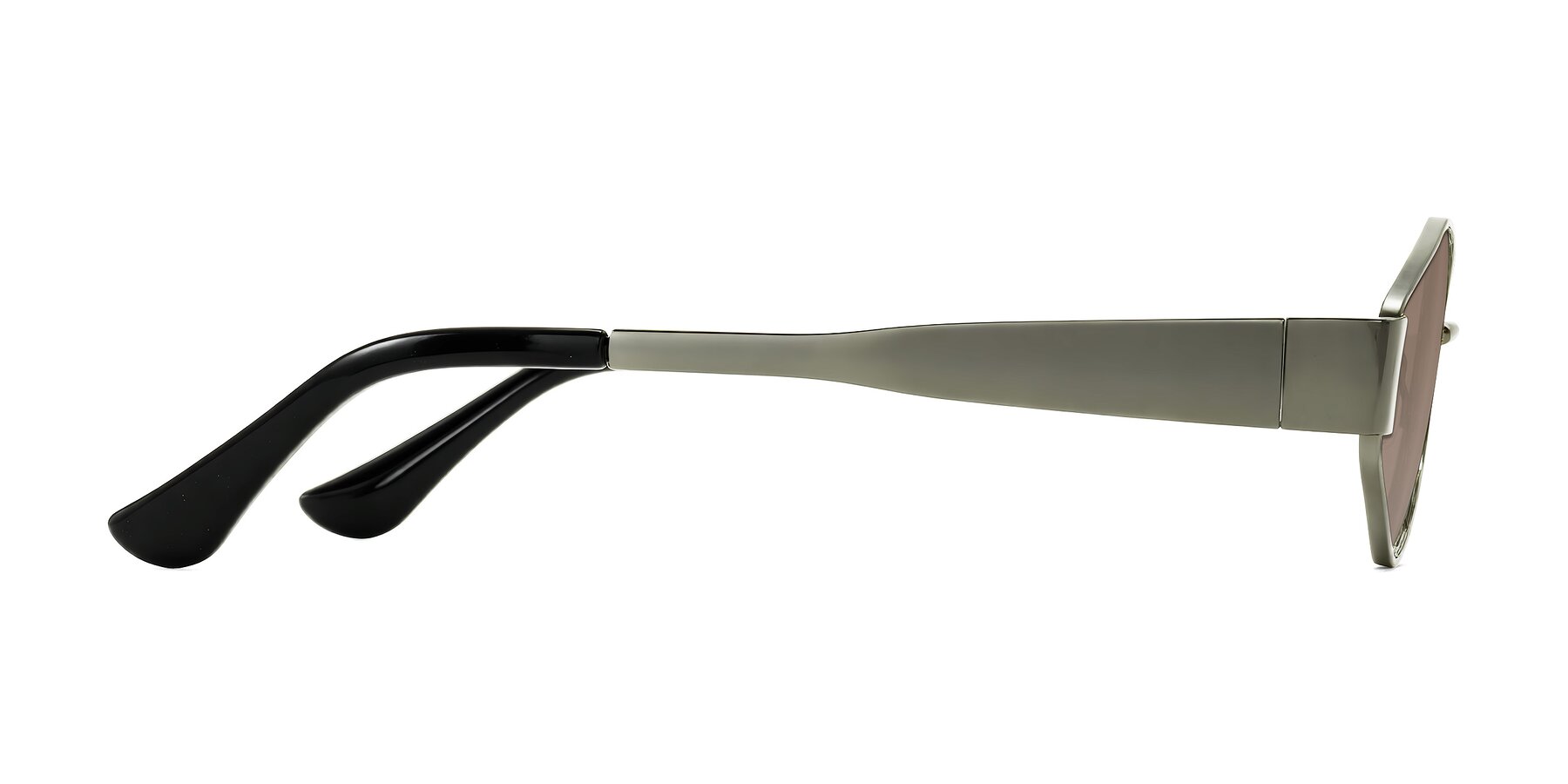 Side of Kadrid in Gunmetal with Medium Brown Tinted Lenses