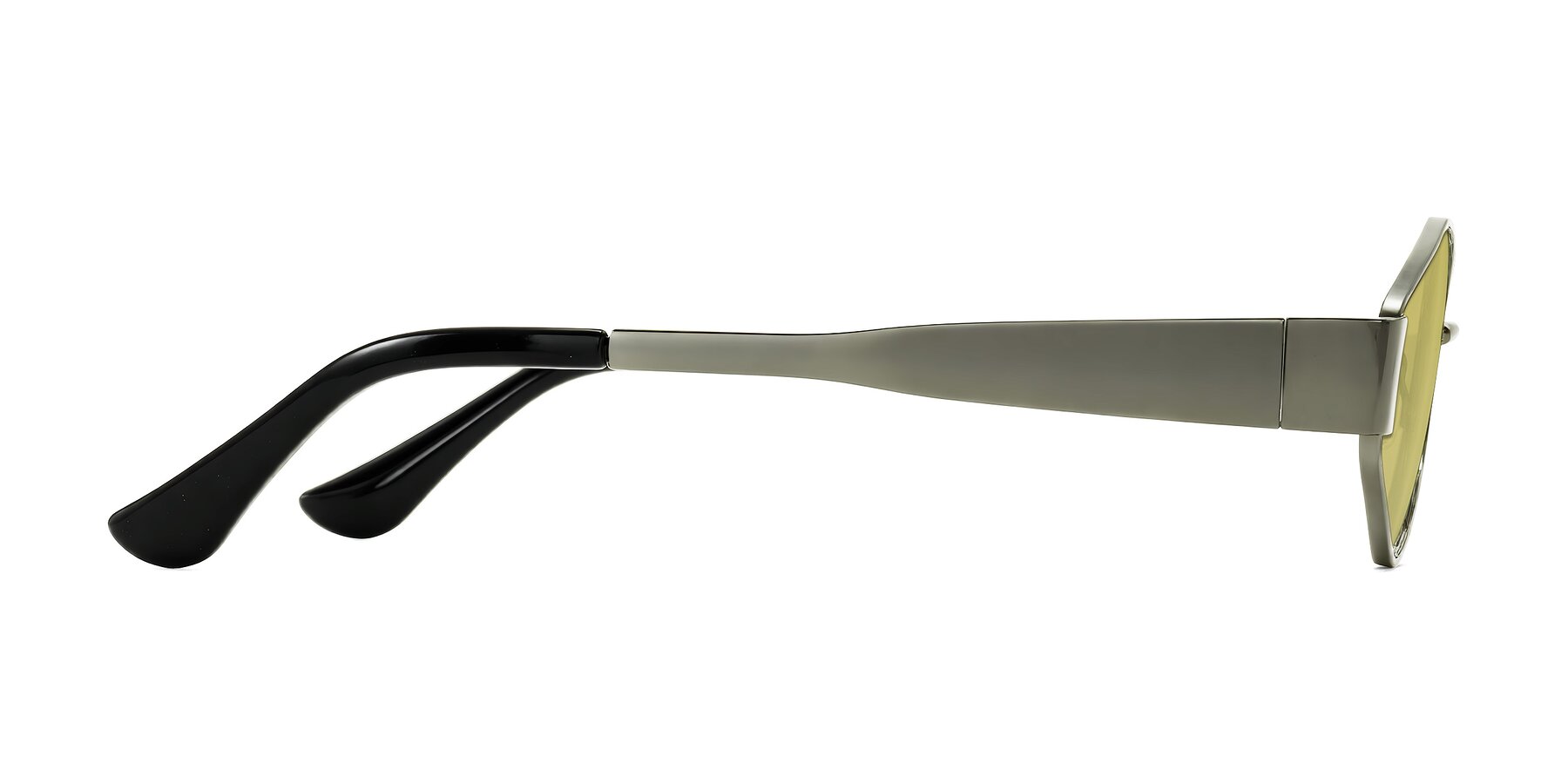 Side of Kadrid in Gunmetal with Medium Champagne Tinted Lenses