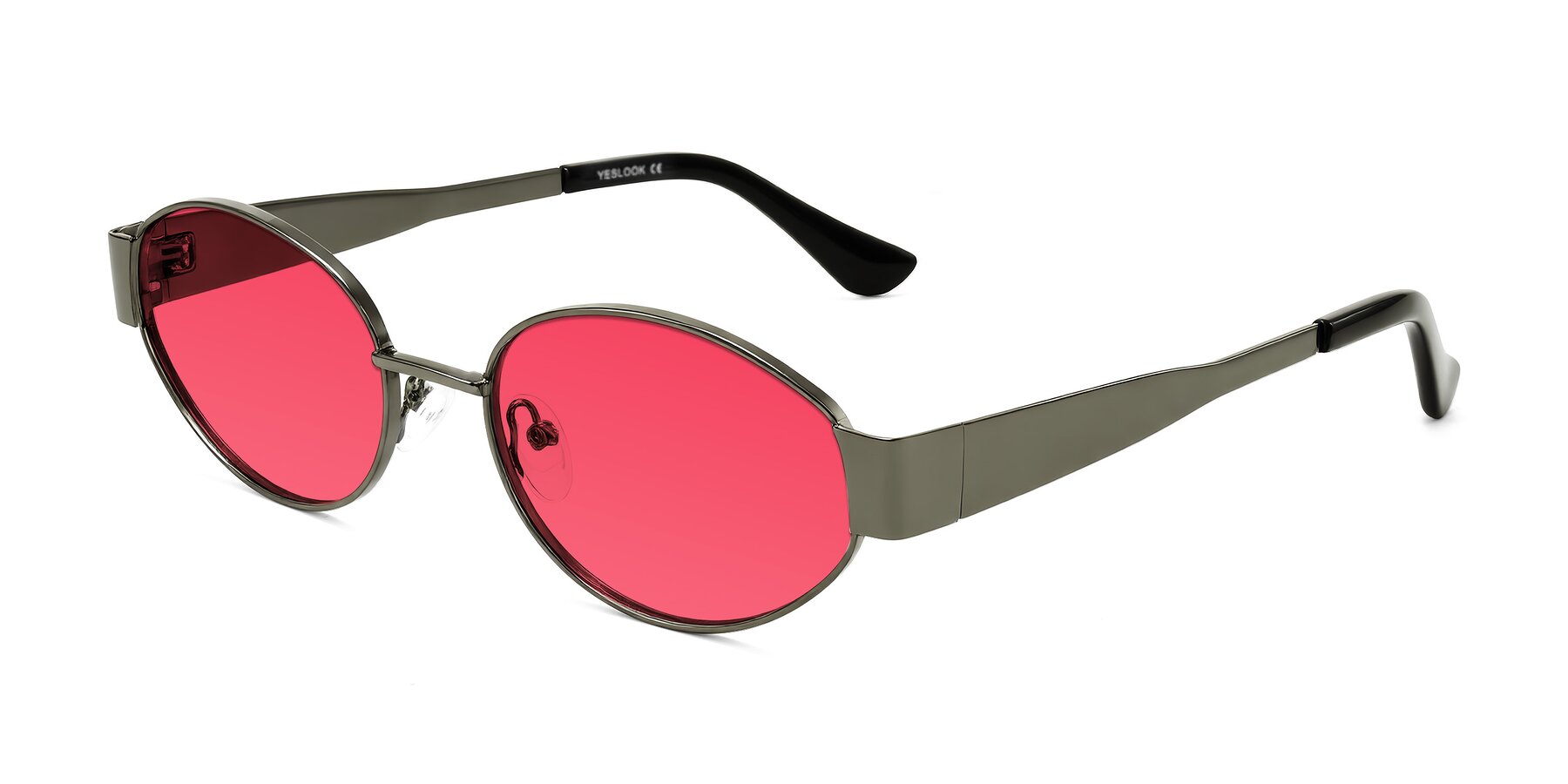Angle of Kadrid in Gunmetal with Red Tinted Lenses