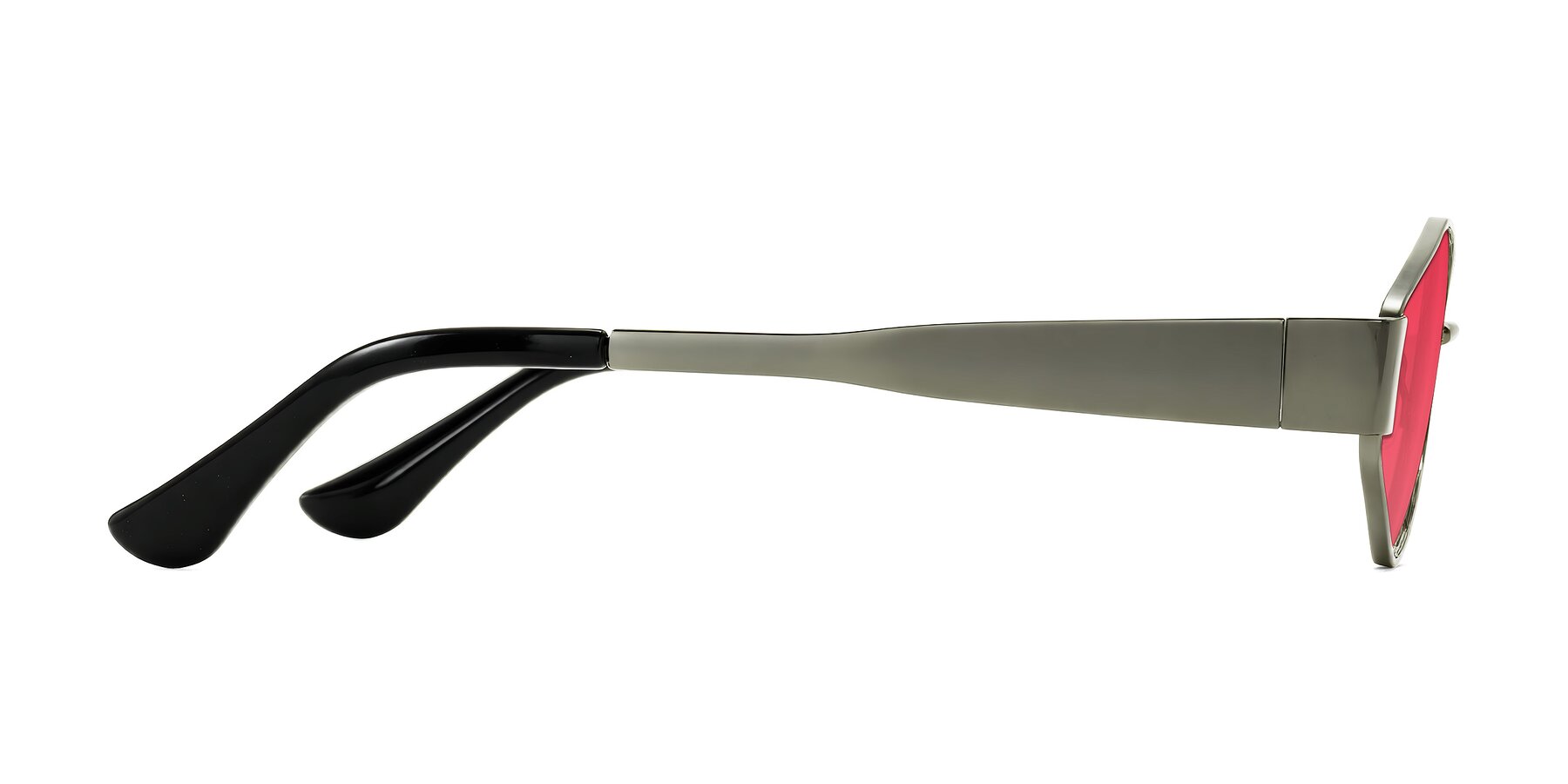 Side of Kadrid in Gunmetal with Red Tinted Lenses