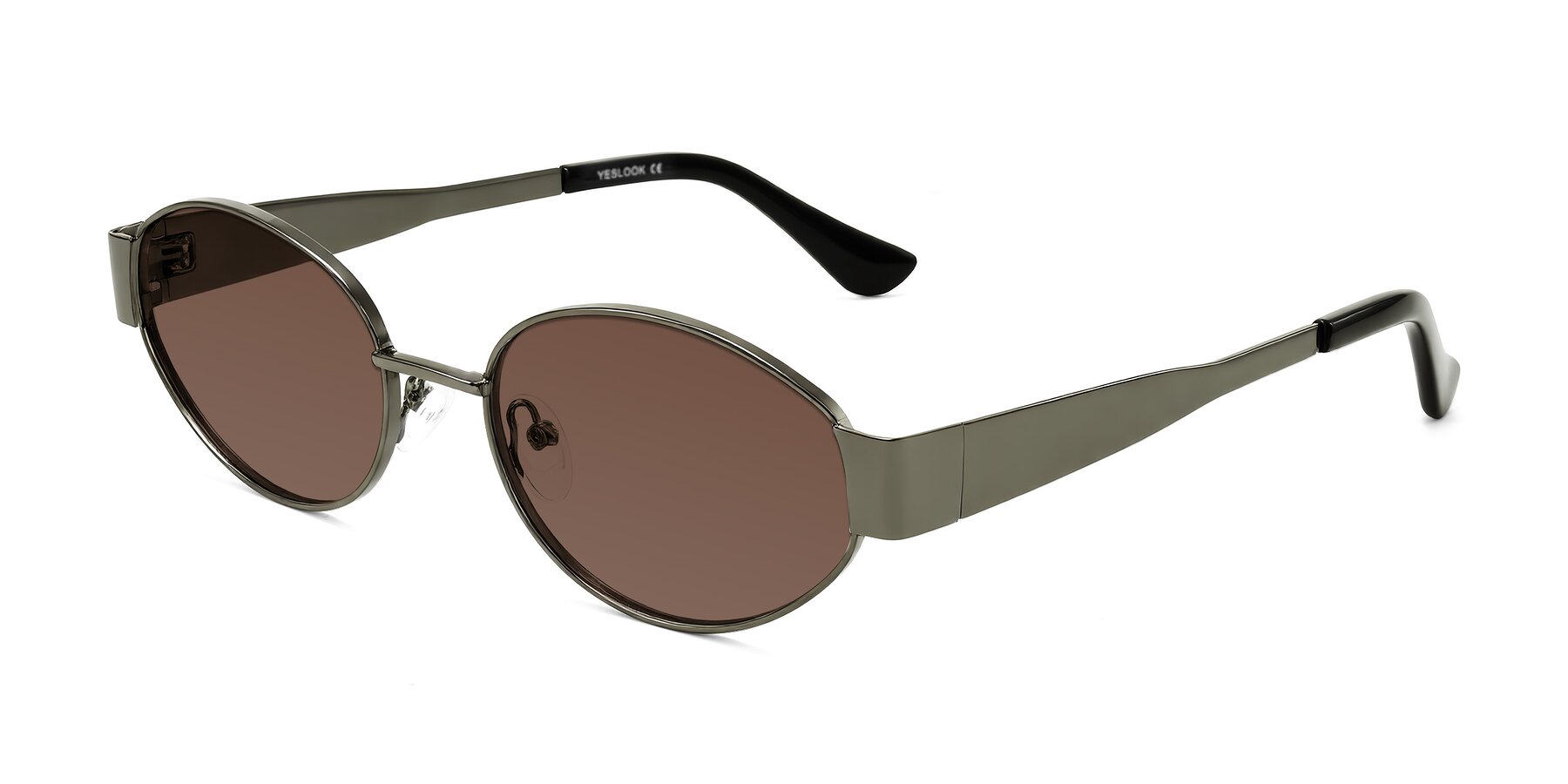 Angle of Kadrid in Gunmetal with Brown Tinted Lenses