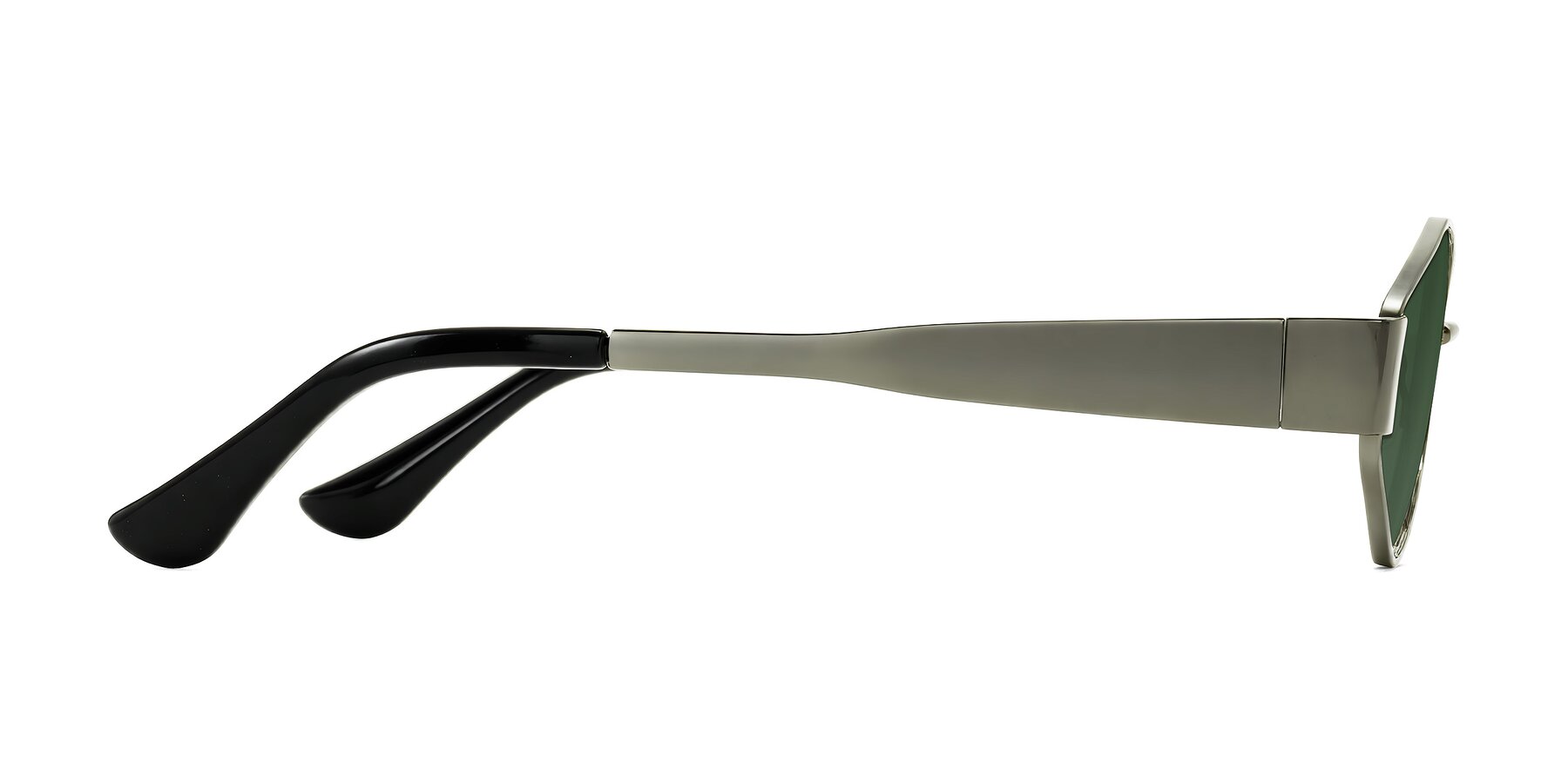 Side of Kadrid in Gunmetal with Green Tinted Lenses