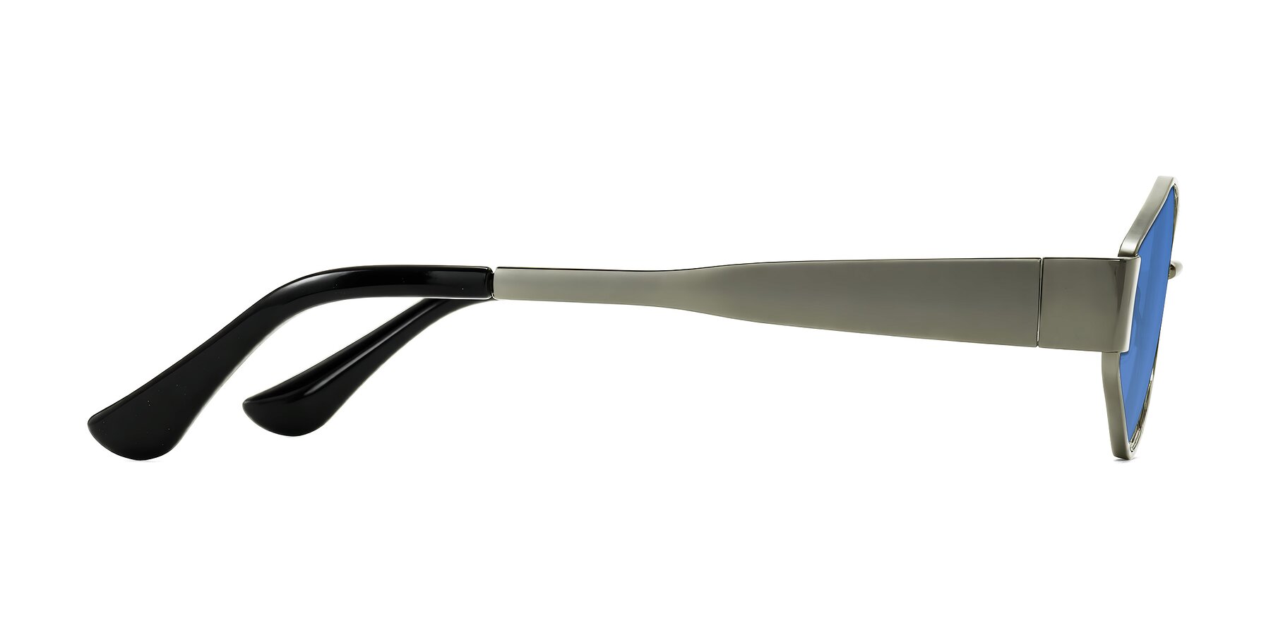 Side of Kadrid in Gunmetal with Blue Tinted Lenses