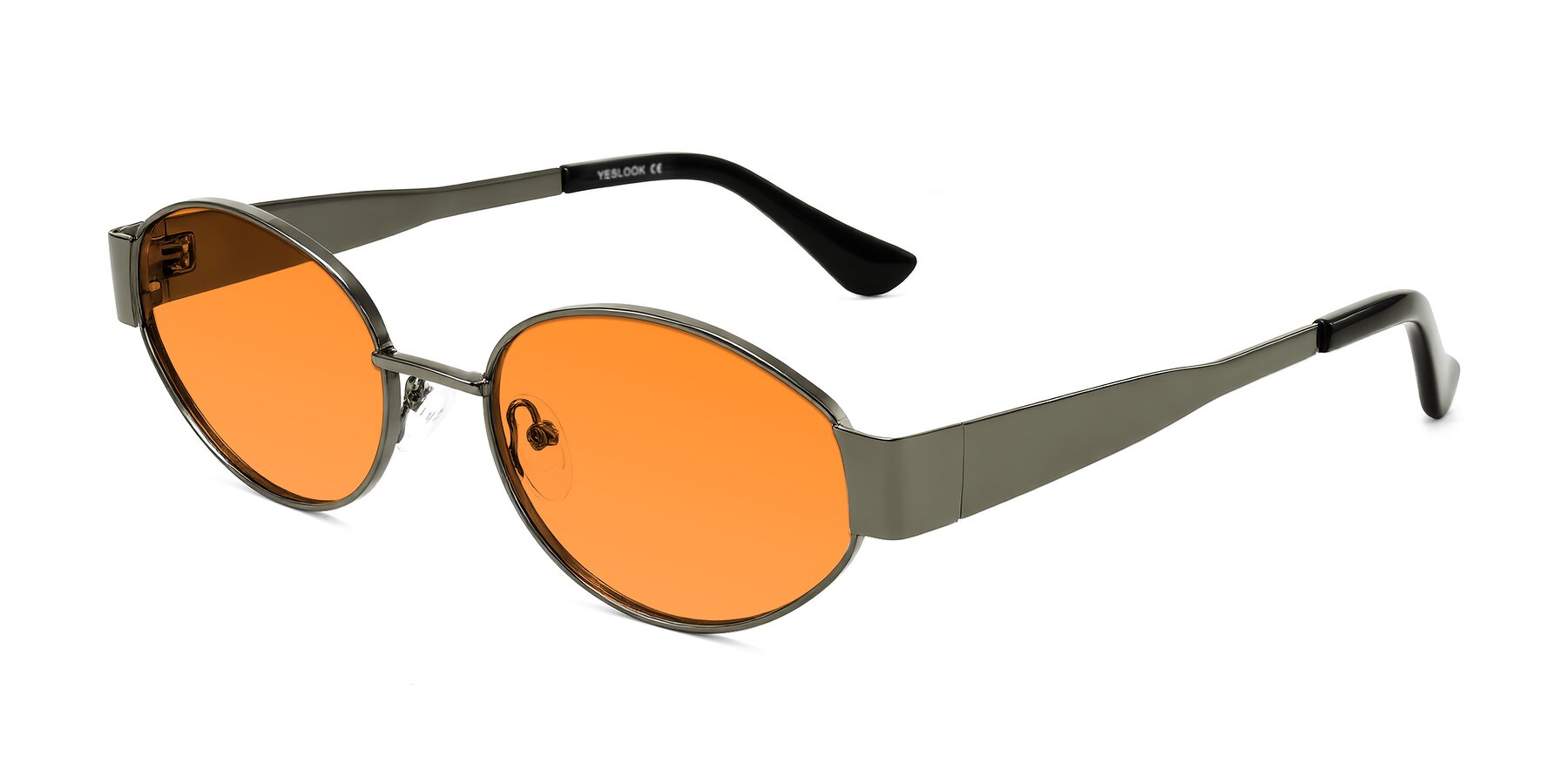 Angle of Kadrid in Gunmetal with Orange Tinted Lenses