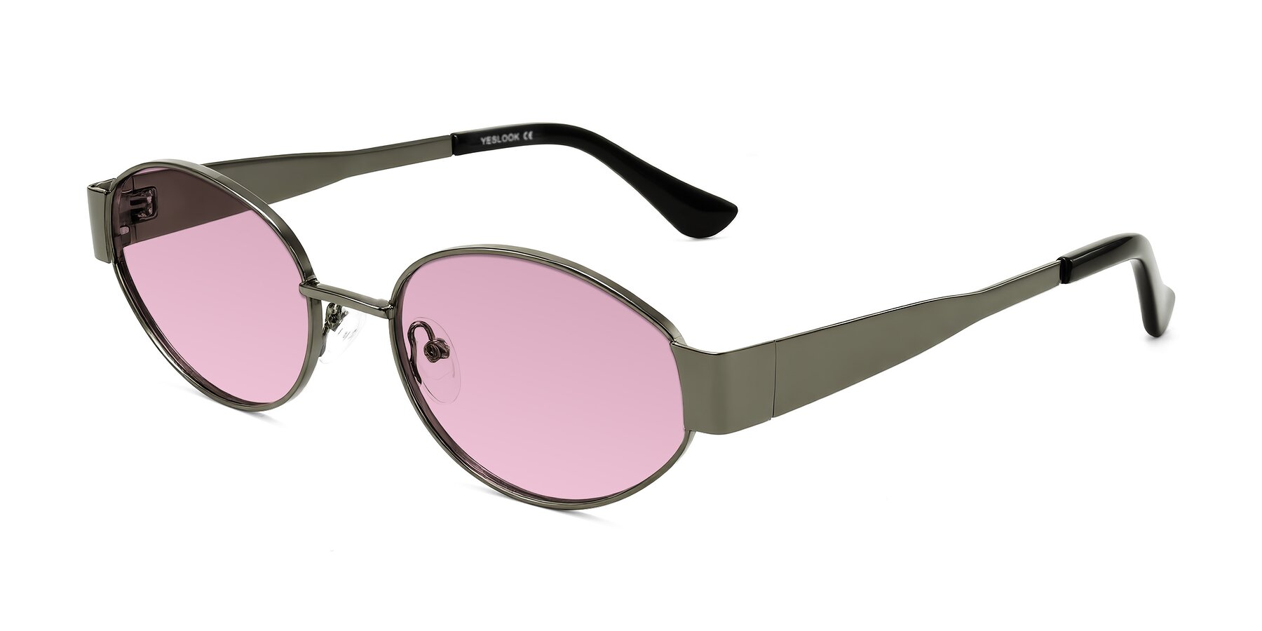 Angle of Kadrid in Gunmetal with Light Wine Tinted Lenses