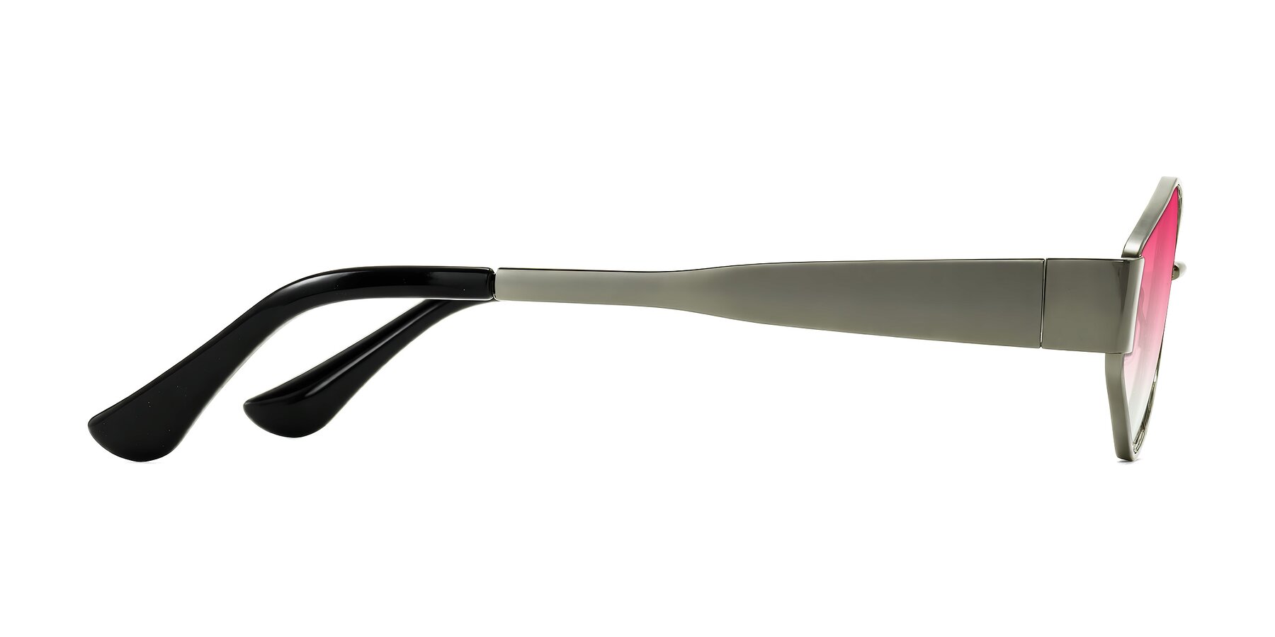 Side of Kadrid in Gunmetal with Pink Gradient Lenses
